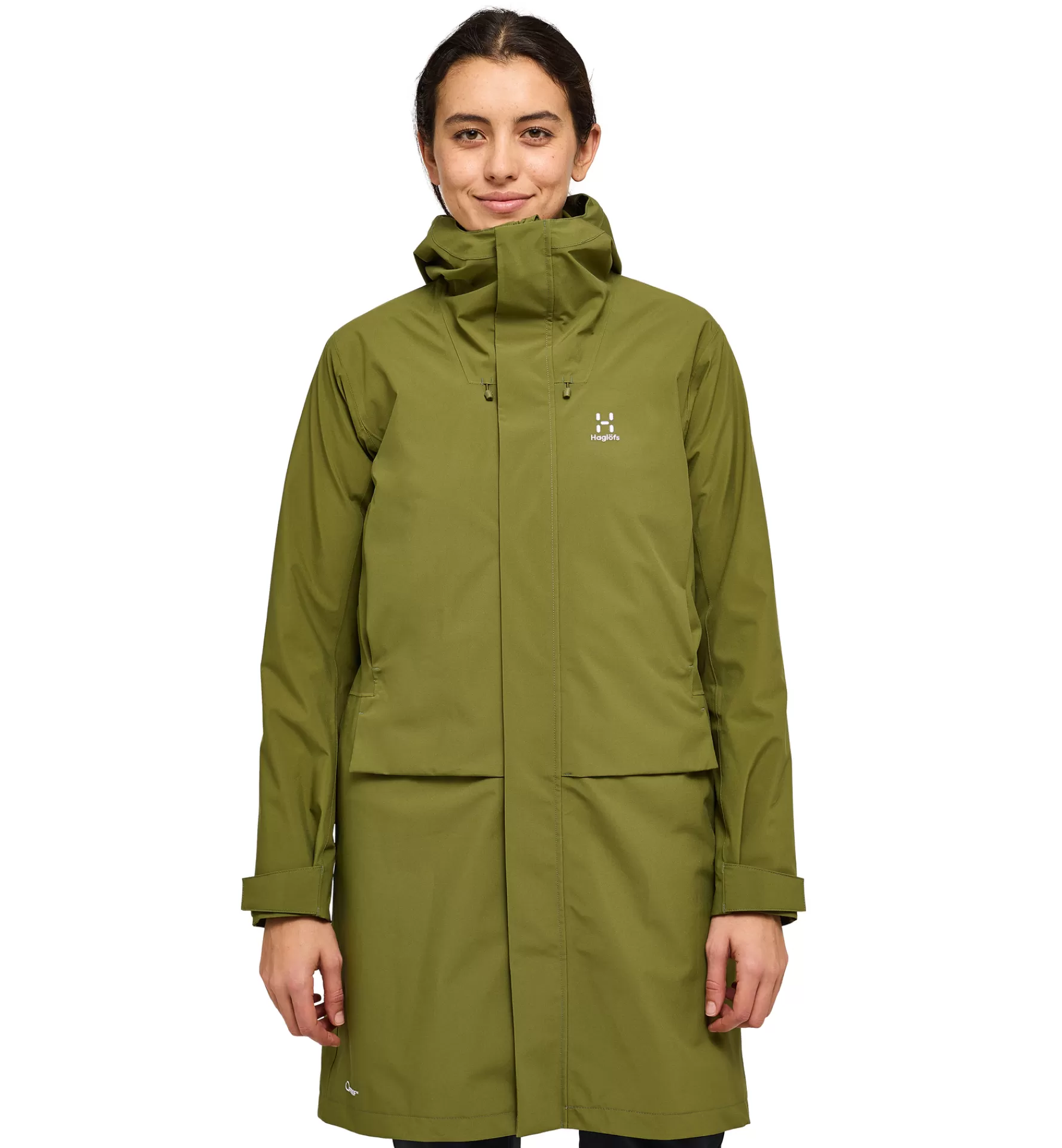 Clearance Haglöfs Aria Proof Parka Women Olive Green