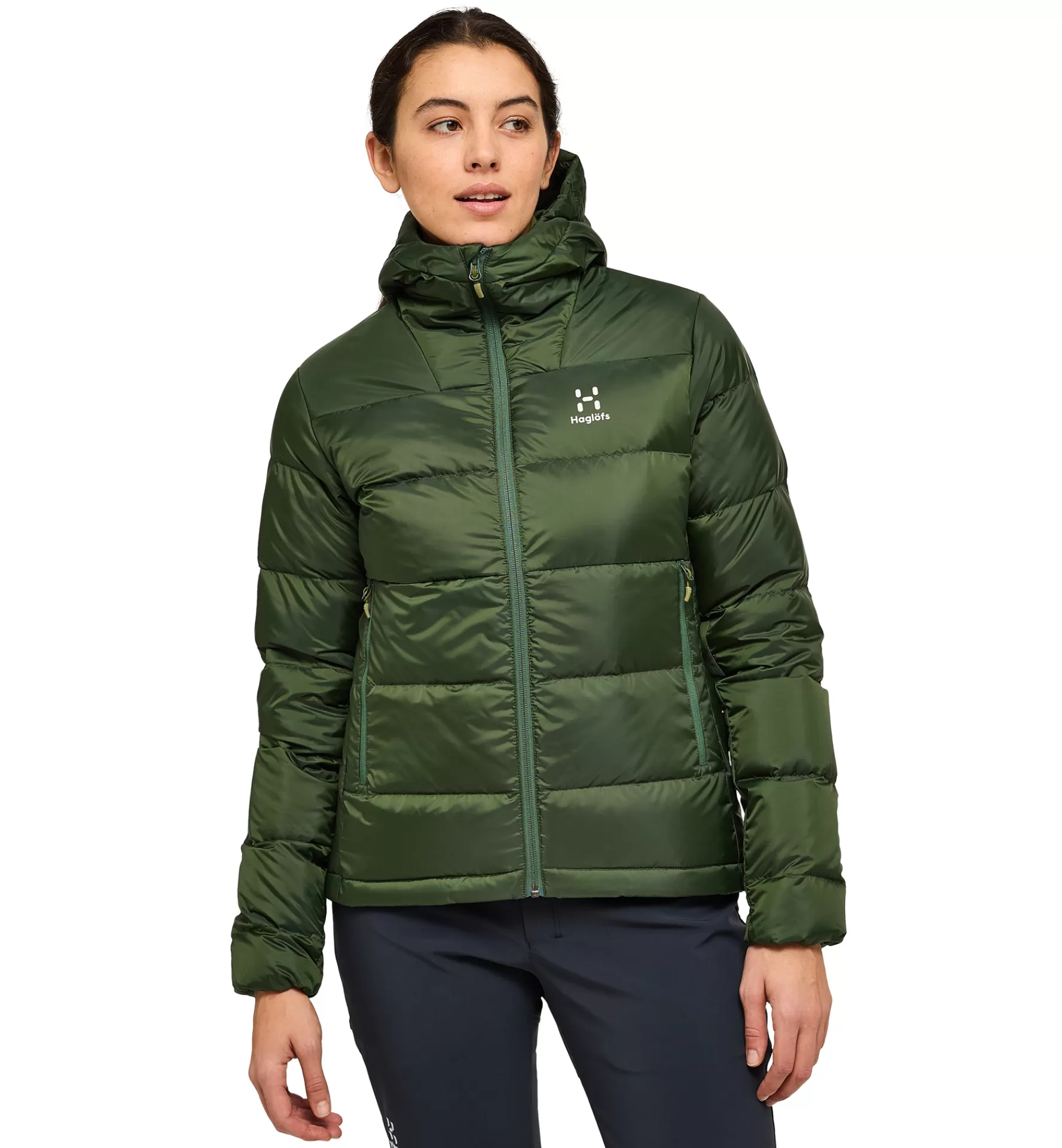 Best Sale Haglöfs Bield Down Hood Women Seaweed Green