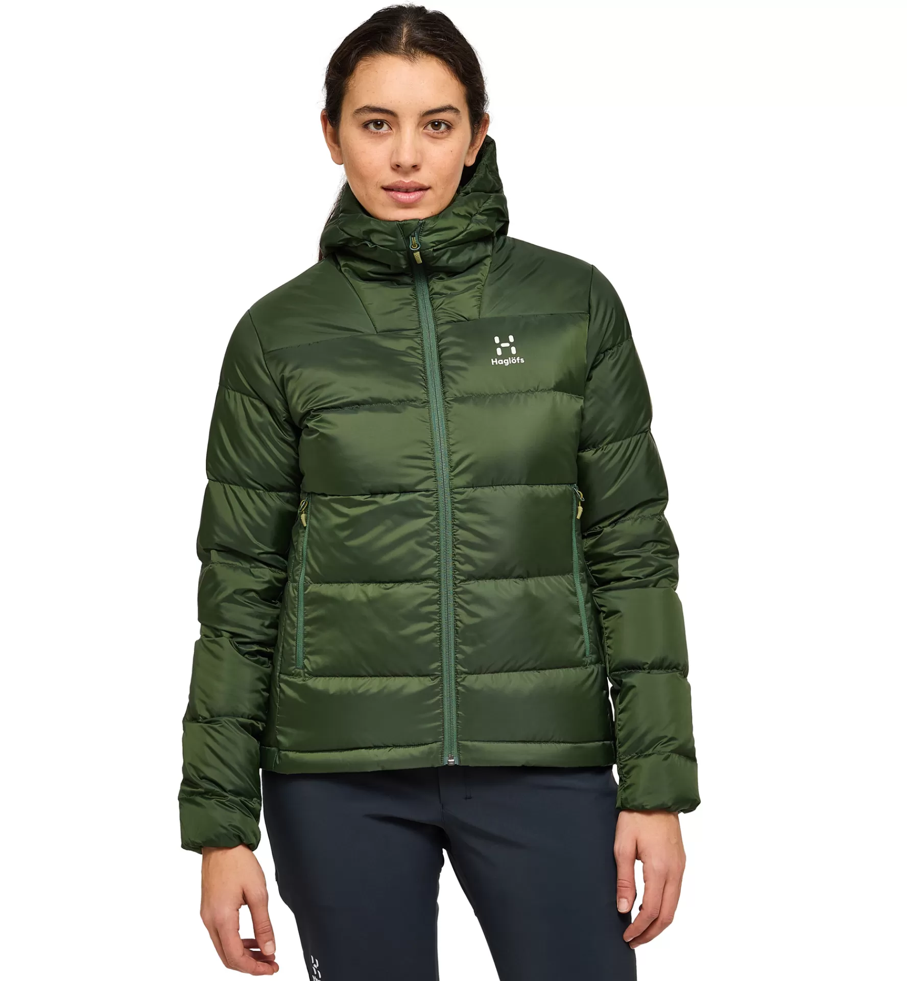 Best Sale Haglöfs Bield Down Hood Women Seaweed Green