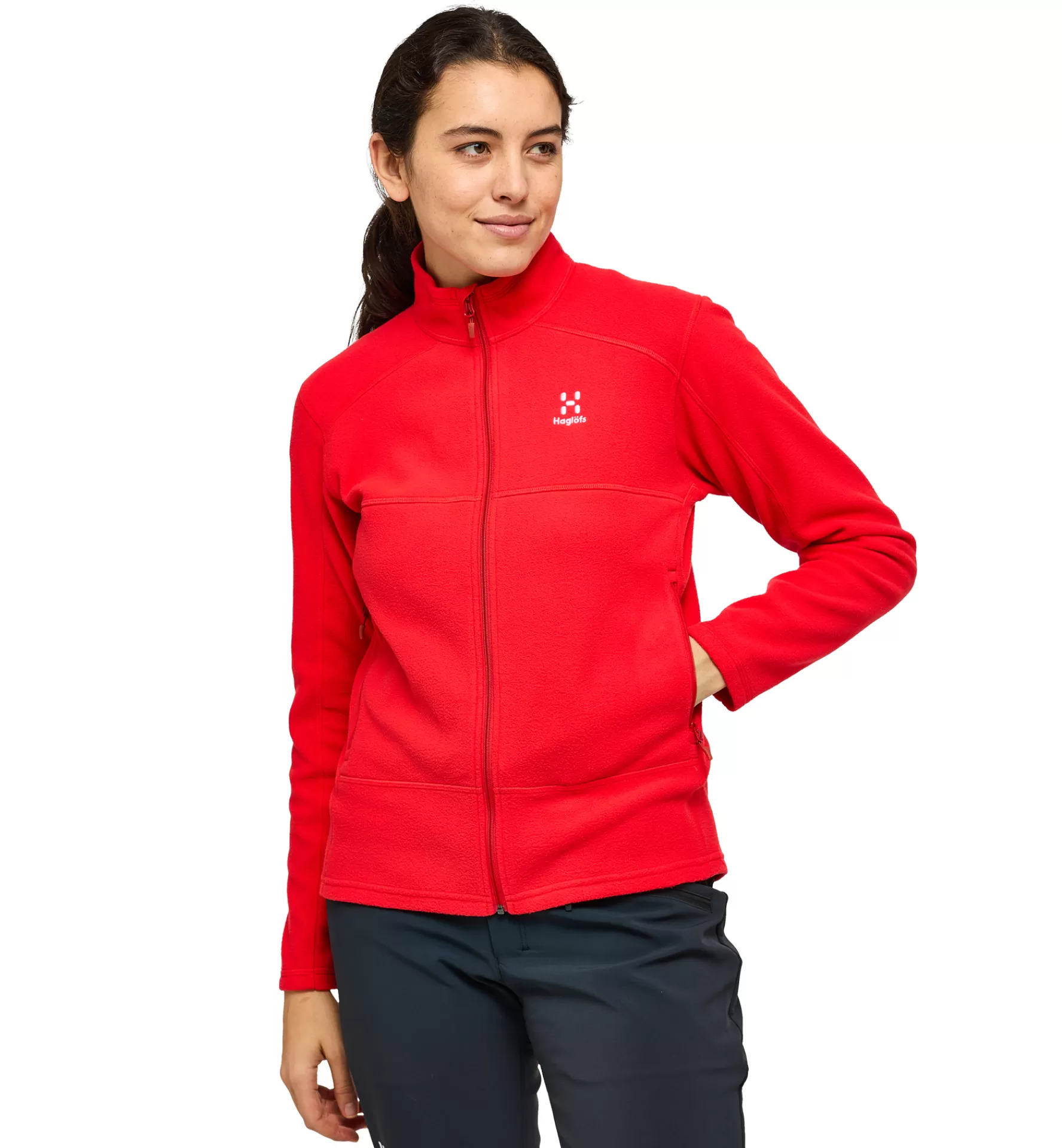 Shop Haglöfs Buteo Mid Jacket Women Poppy Red