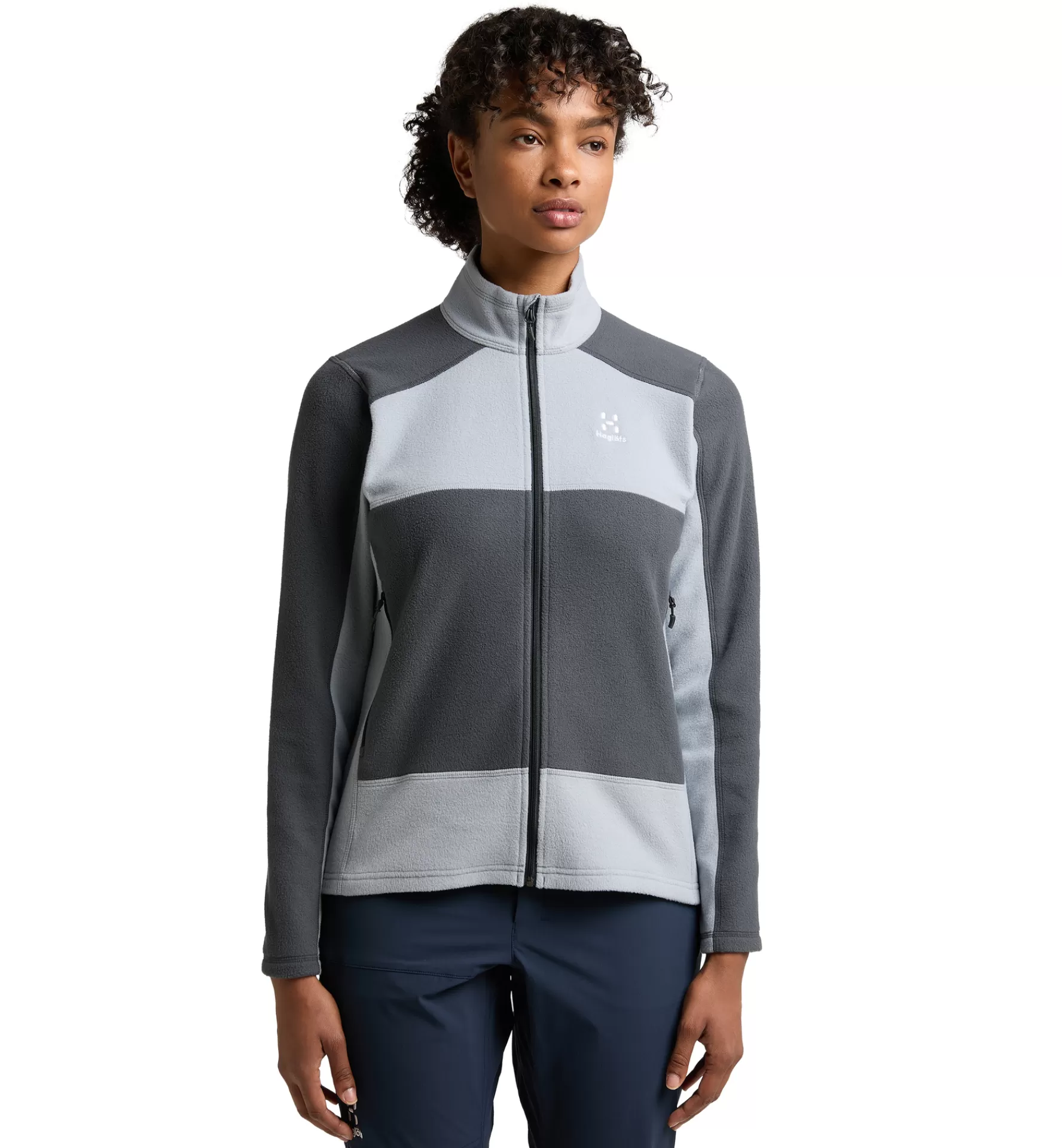 Clearance Haglöfs Buteo Mid Jacket Women Concrete/Magnetite