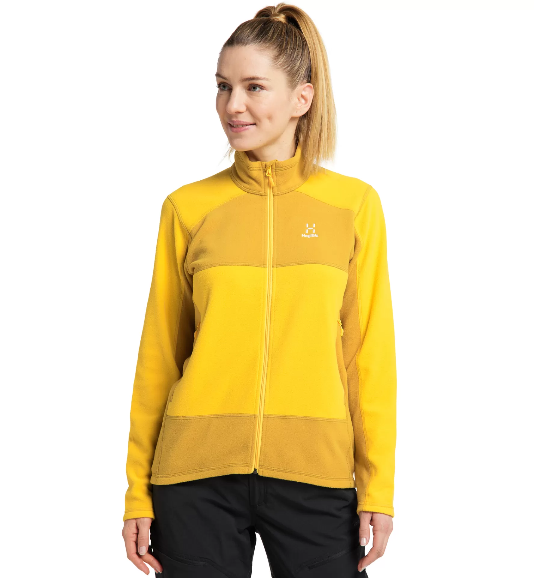 Fashion Haglöfs Buteo Mid Jacket Women Pumpkin Yellow/Autumn Leaves