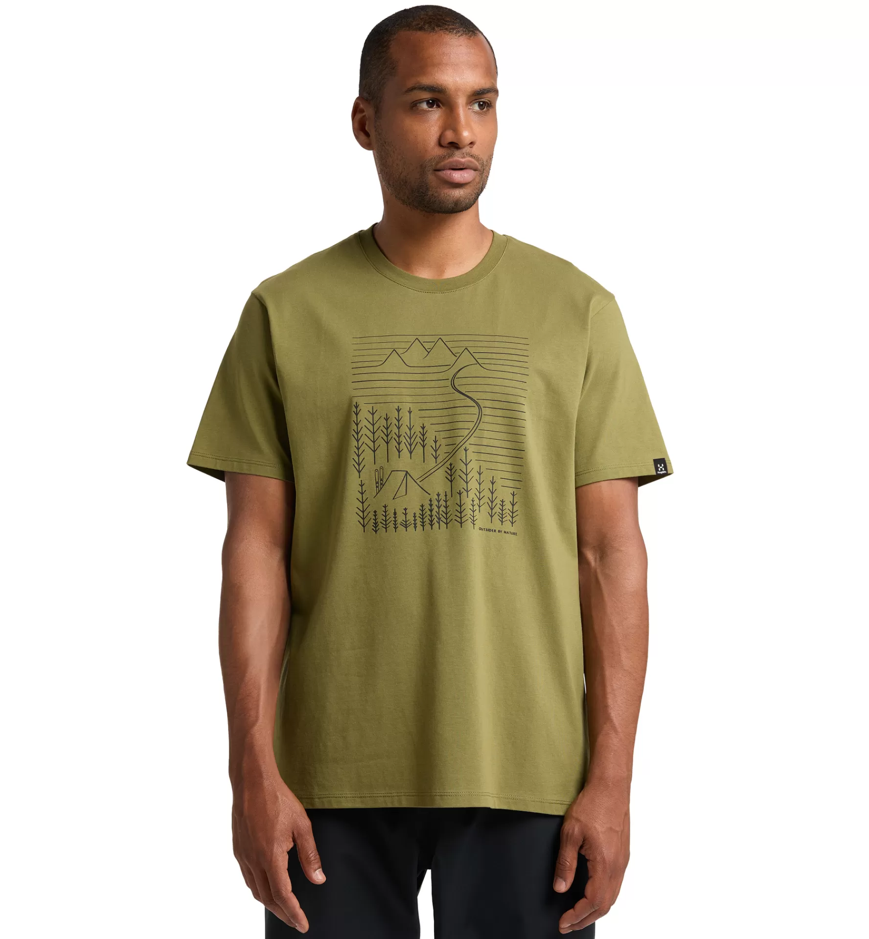 Shop Haglöfs Camp Tee Men Olive Green