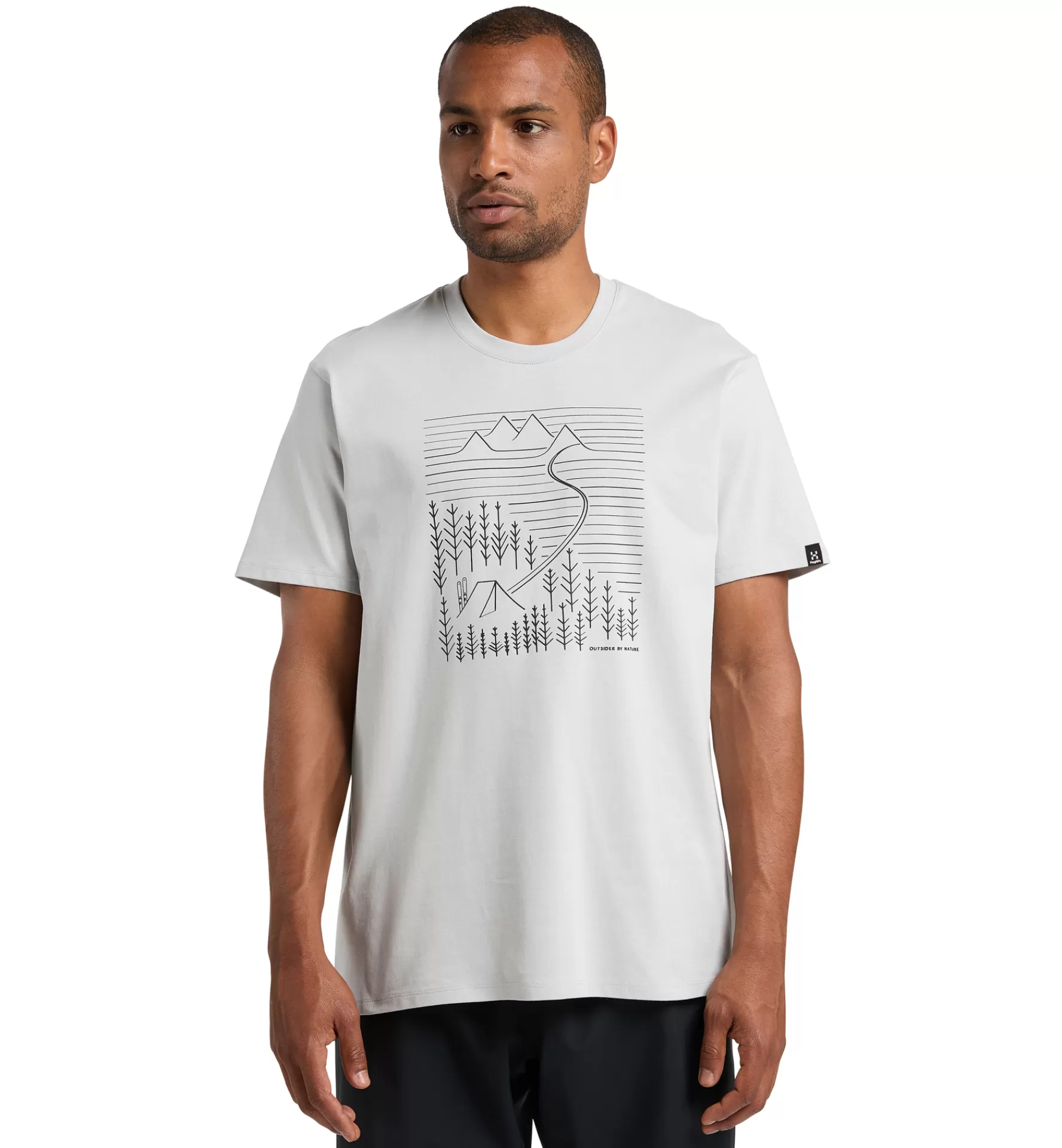 Clearance Haglöfs Camp Tee Men Stone Grey