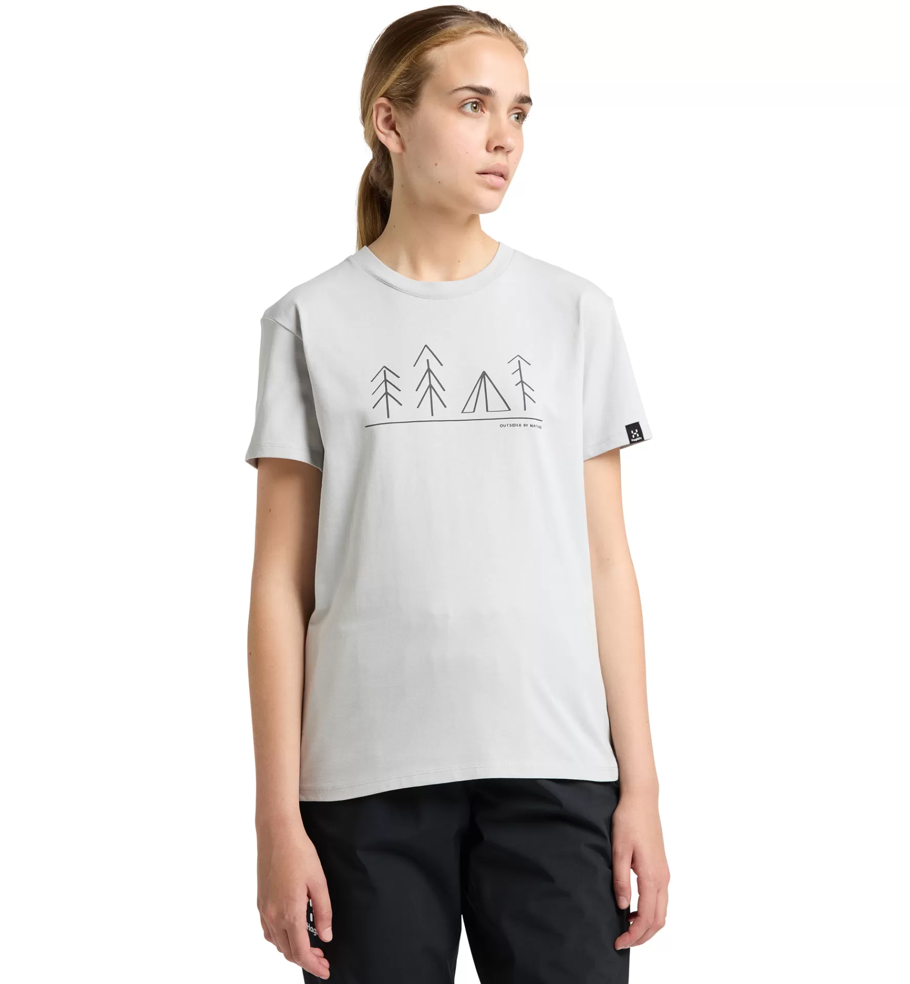 Best Sale Haglöfs Camp Tee Women Stone Grey