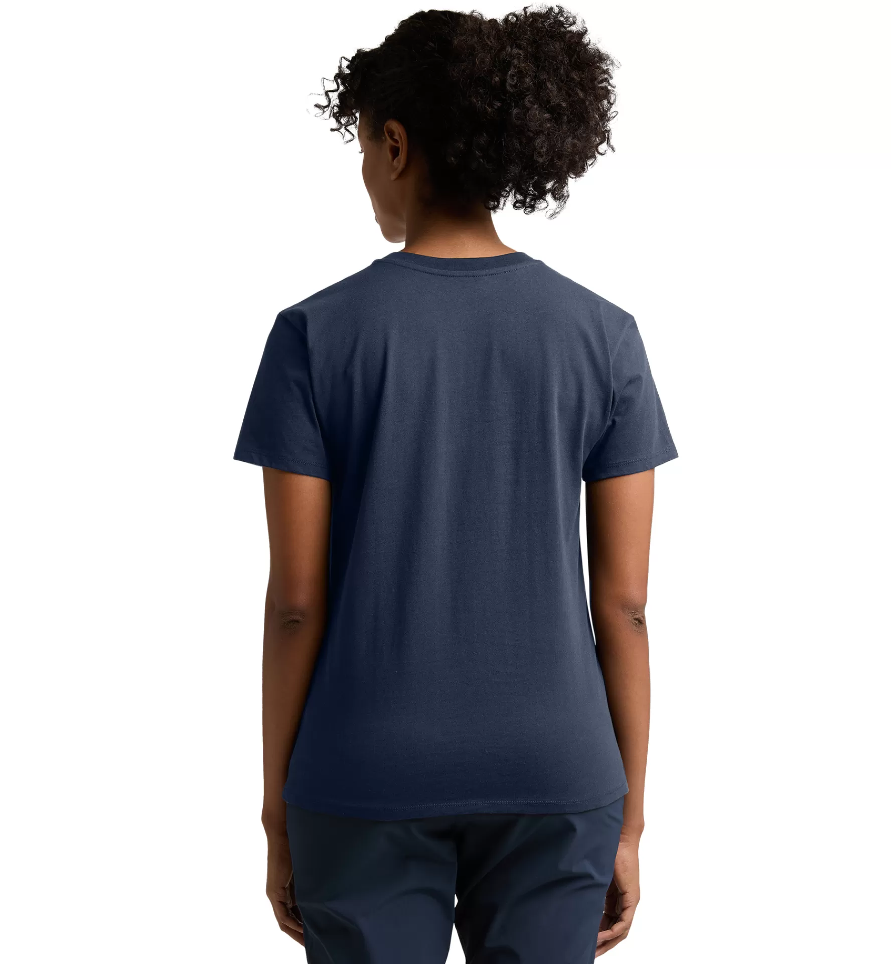 Clearance Haglöfs Camp Tee Women Tarn Blue Solid