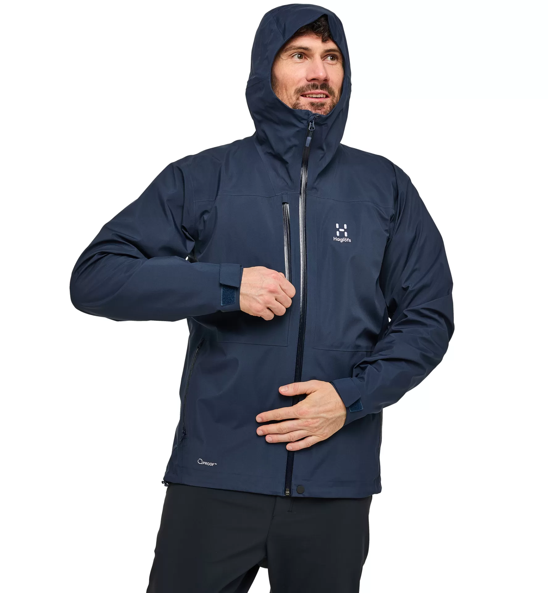 Online Haglöfs Front Proof Jacket Men Tarn Blue