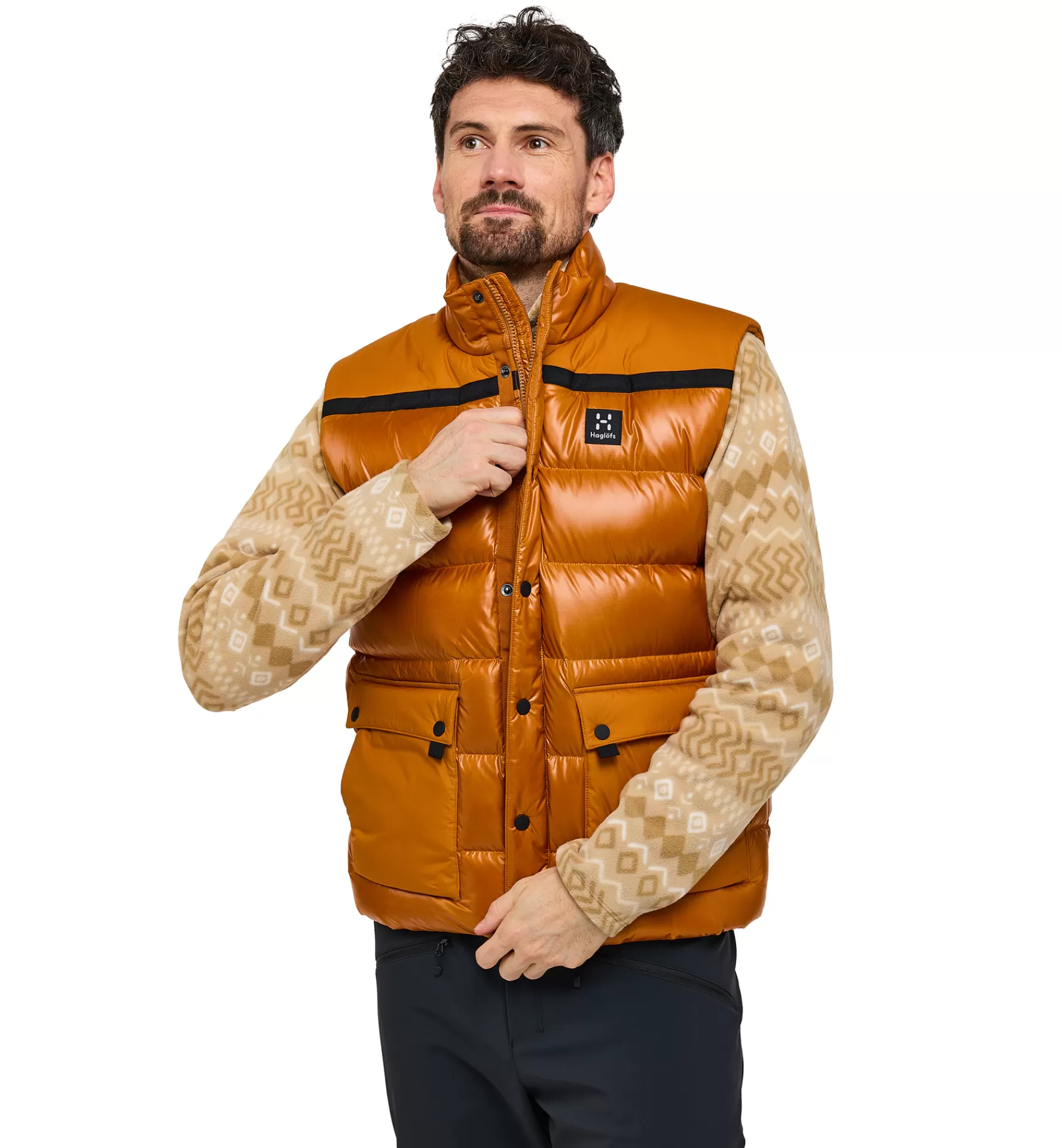 Discount Haglöfs Funäs Down Vest Men Golden Brown