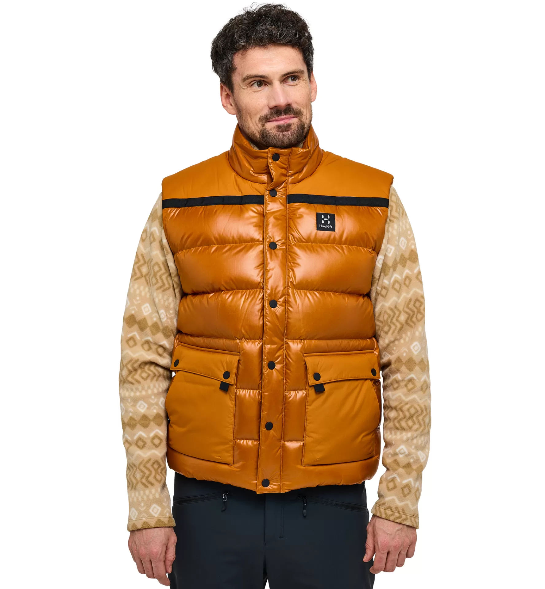 Discount Haglöfs Funäs Down Vest Men Golden Brown