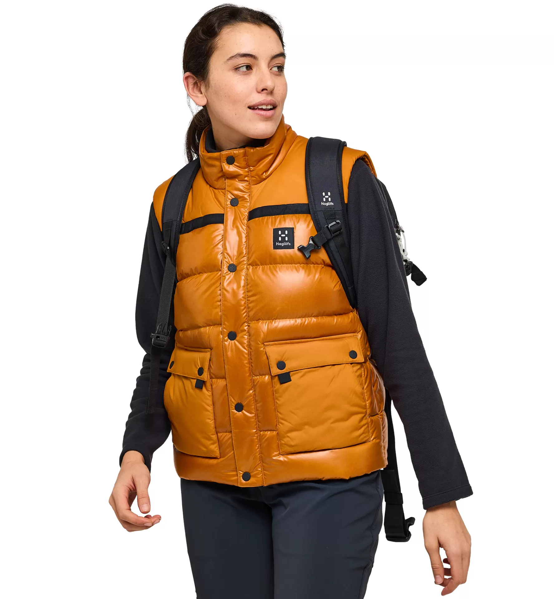 Flash Sale Haglöfs Funäs Down Vest Women Golden Brown