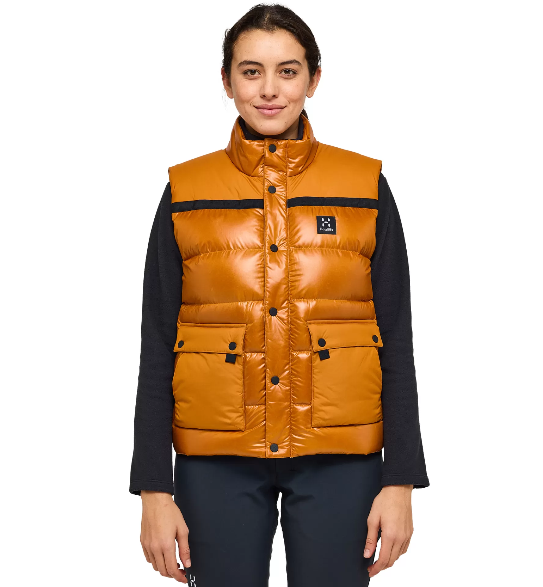 Flash Sale Haglöfs Funäs Down Vest Women Golden Brown