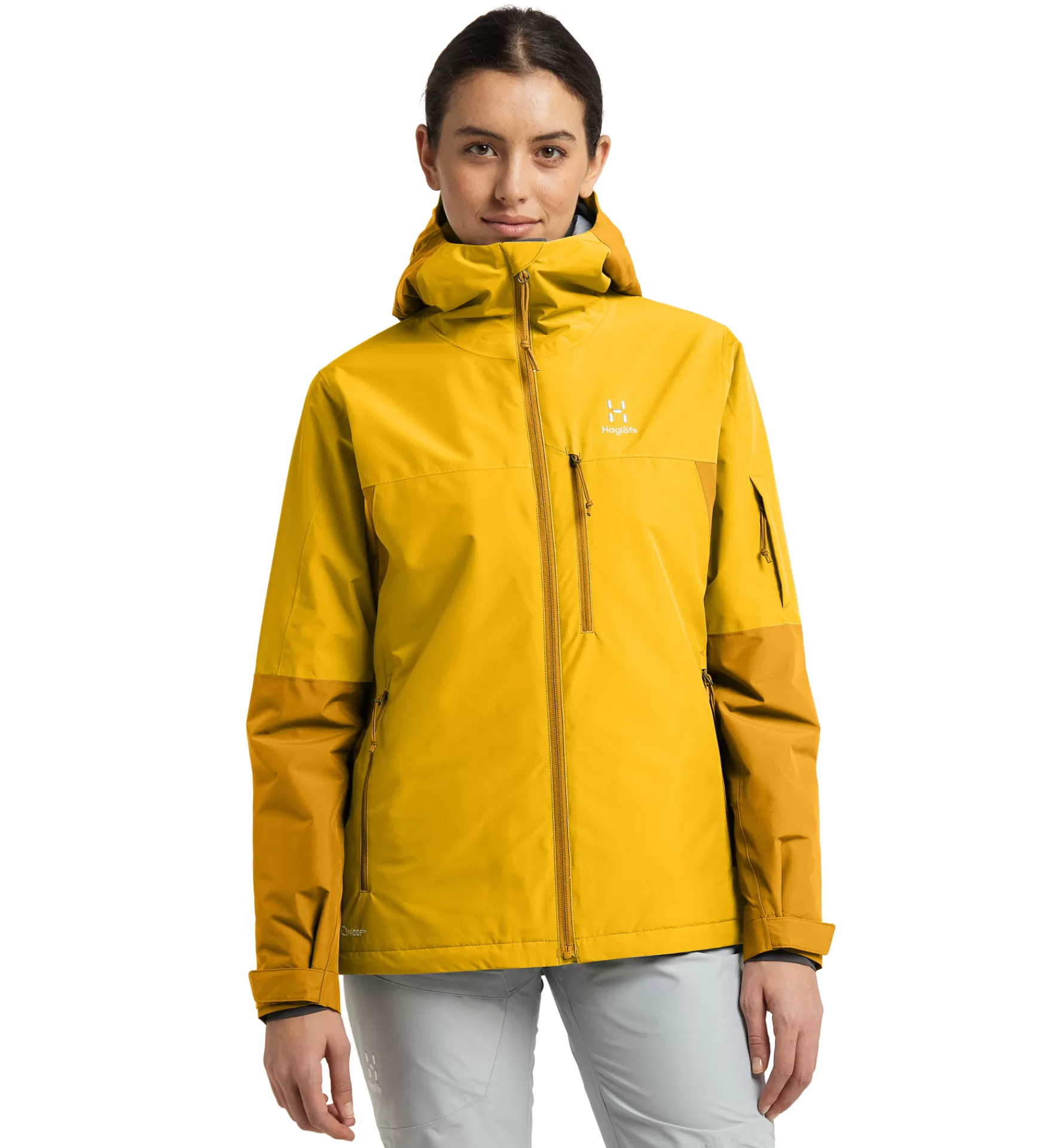 Fashion Haglöfs Gondol Insulated Jacket Women Autumn Leaves/Pumpkin Yellow