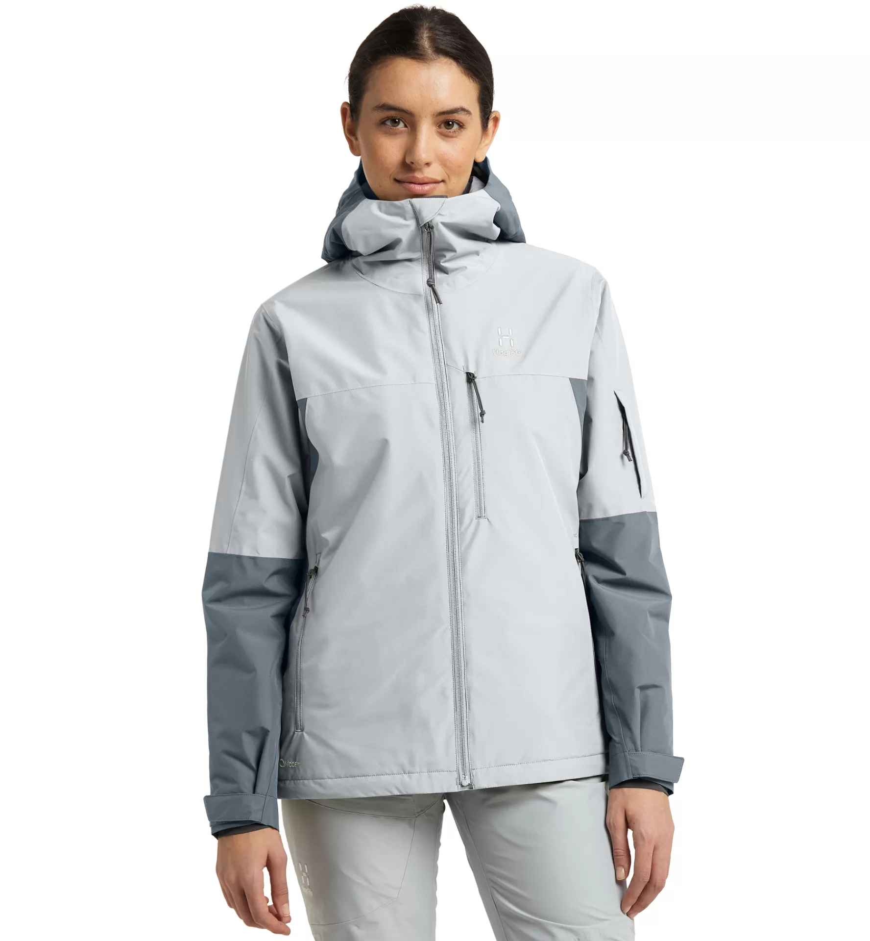 Cheap Haglöfs Gondol Insulated Jacket Women Steel Blue/Stone Grey