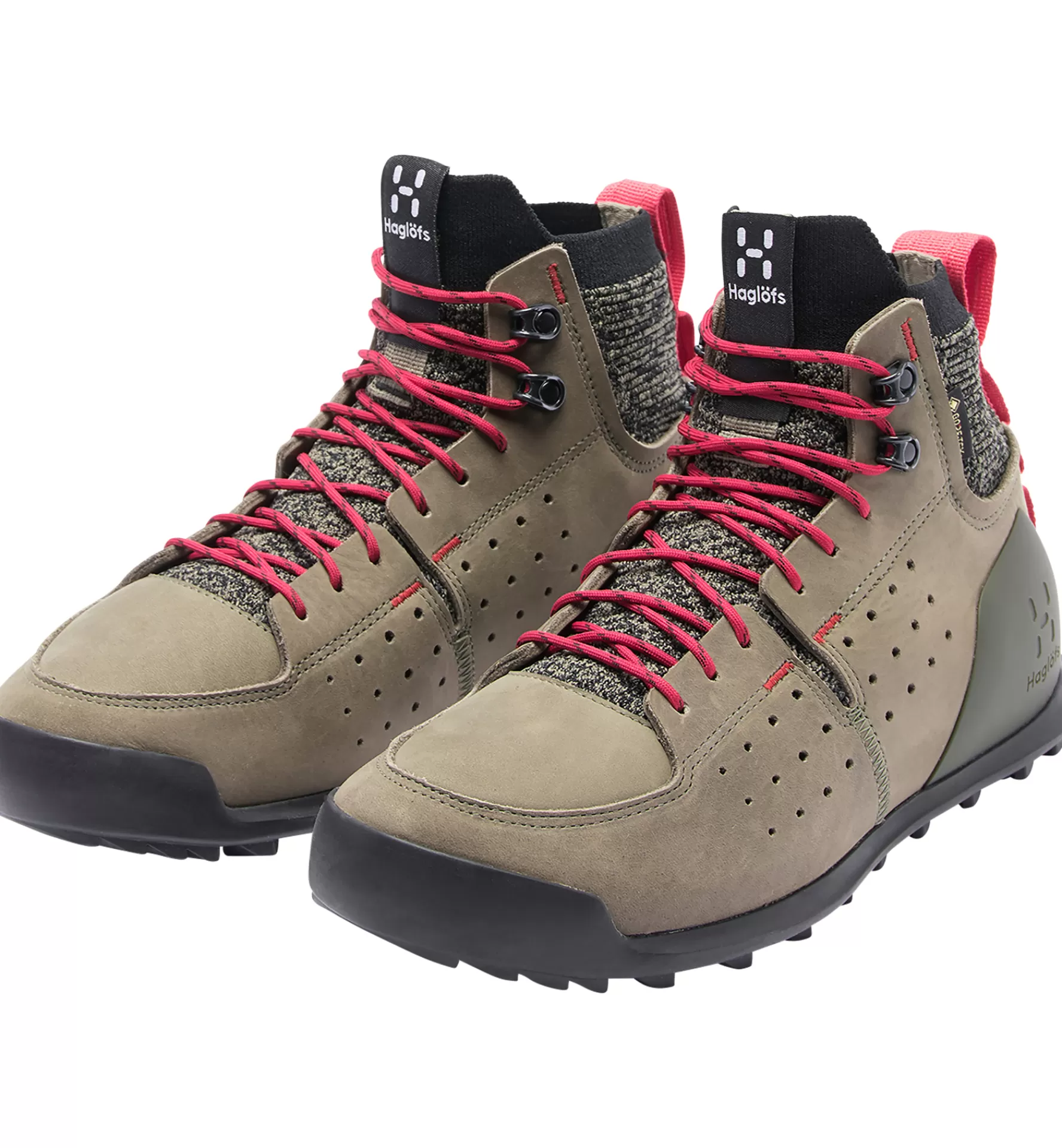 Hot Haglöfs Duality AT1 GTX Mid Women Lichen/Hibiscus red