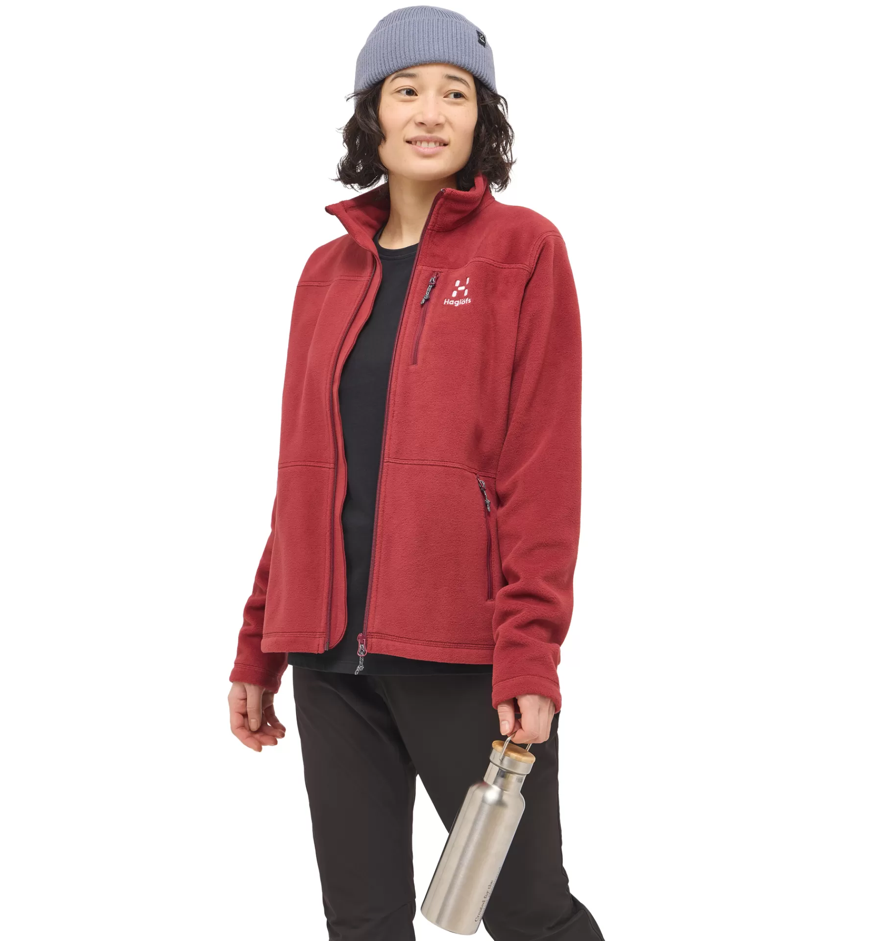 Shop Haglöfs Kaise Mid Jacket Women Carmine Red