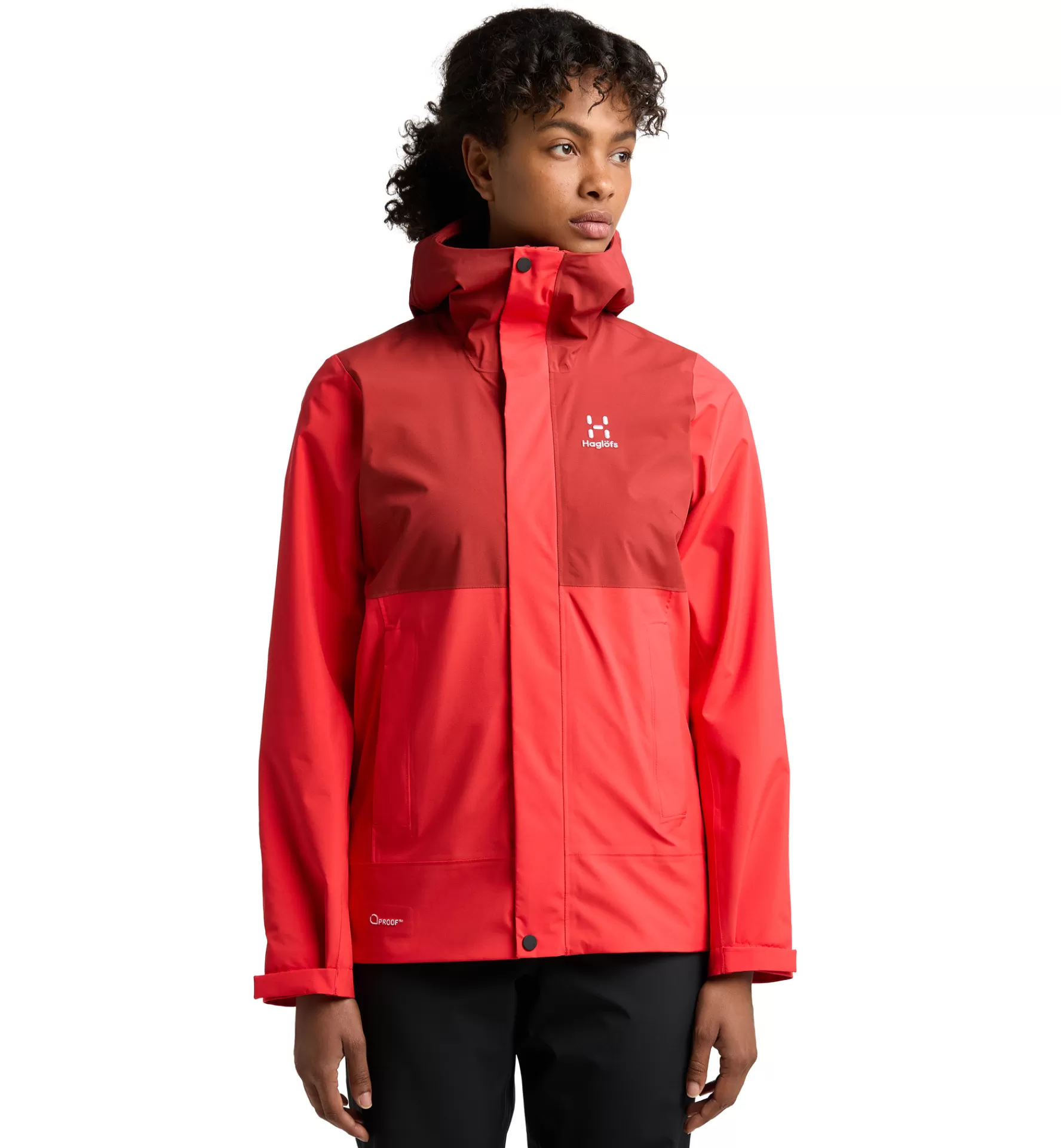 Clearance Haglöfs Koyal Proof Jacket Women Poppy red/Corrosion