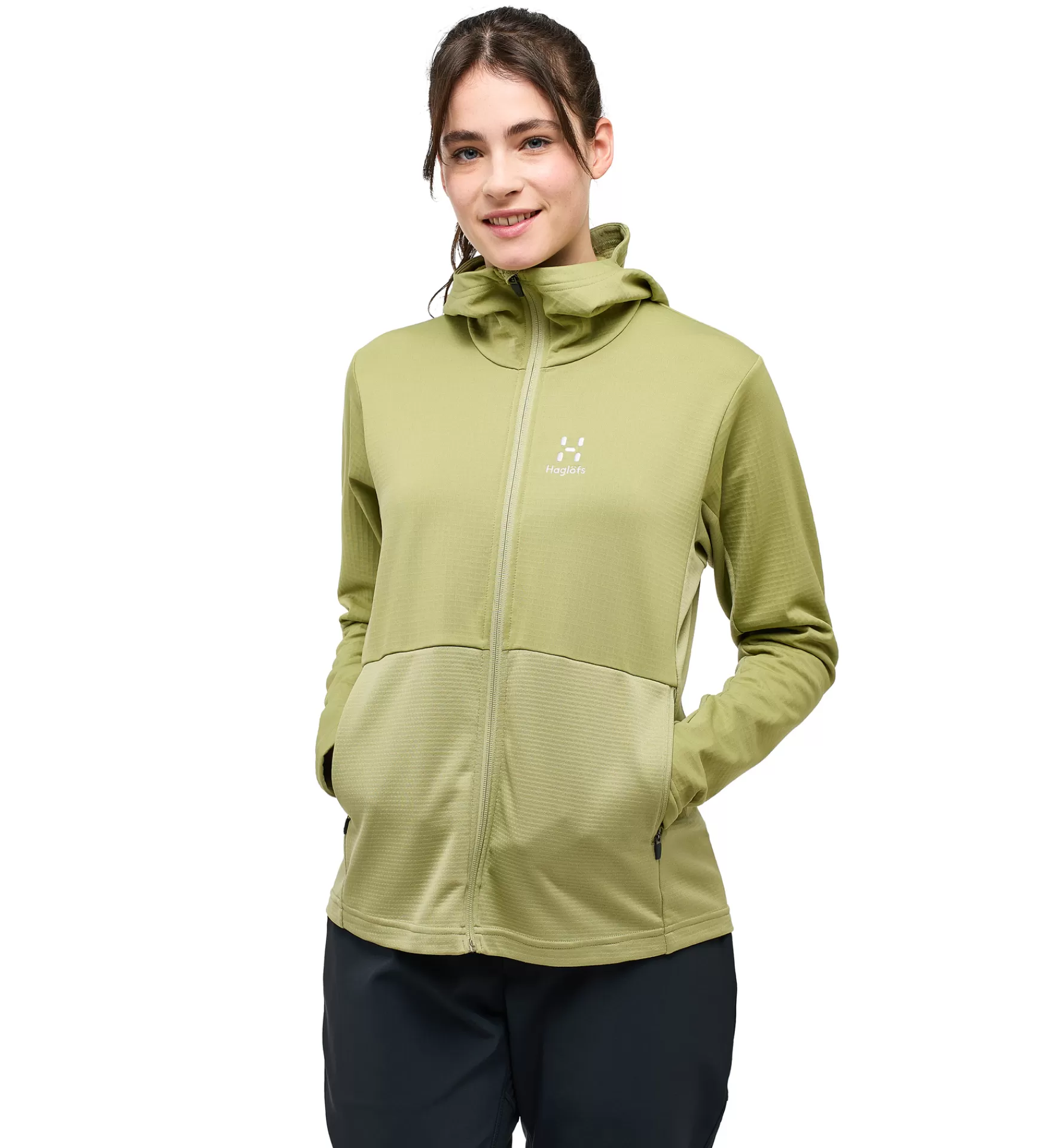 Best Sale Haglöfs Lark Mid Hood Women Thyme Green