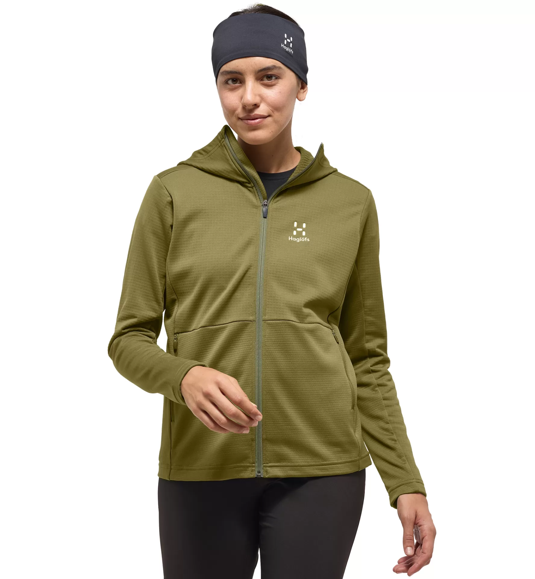 Outlet Haglöfs Lark Mid Hood Women Olive Green