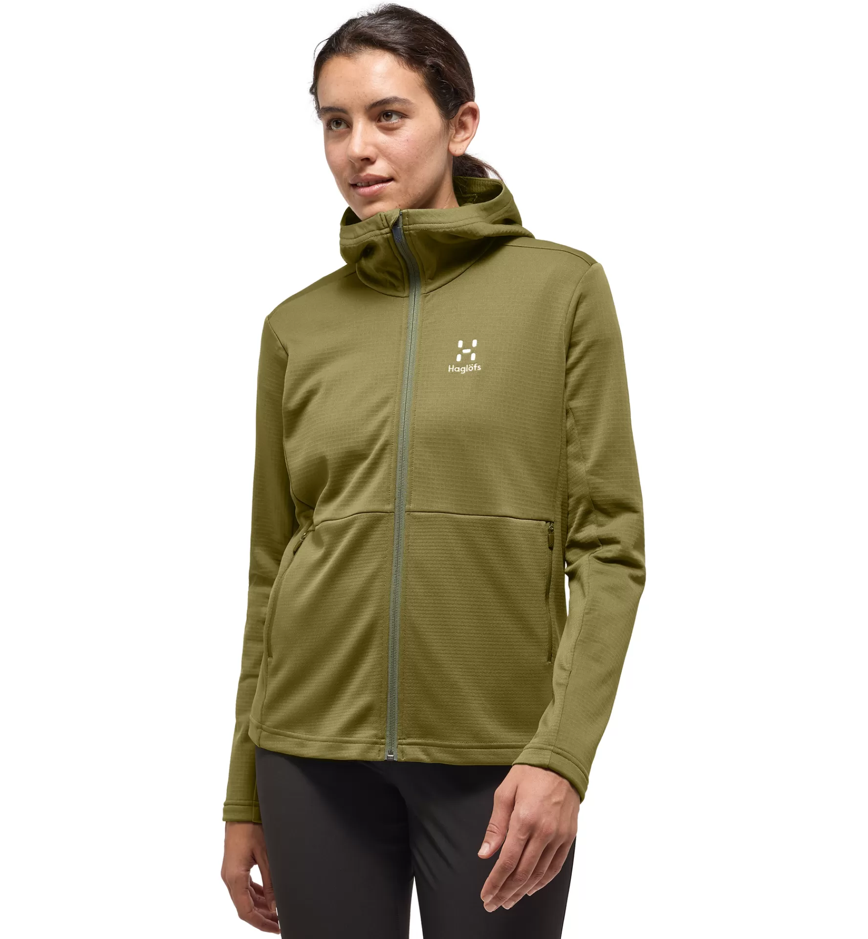 Outlet Haglöfs Lark Mid Hood Women Olive Green