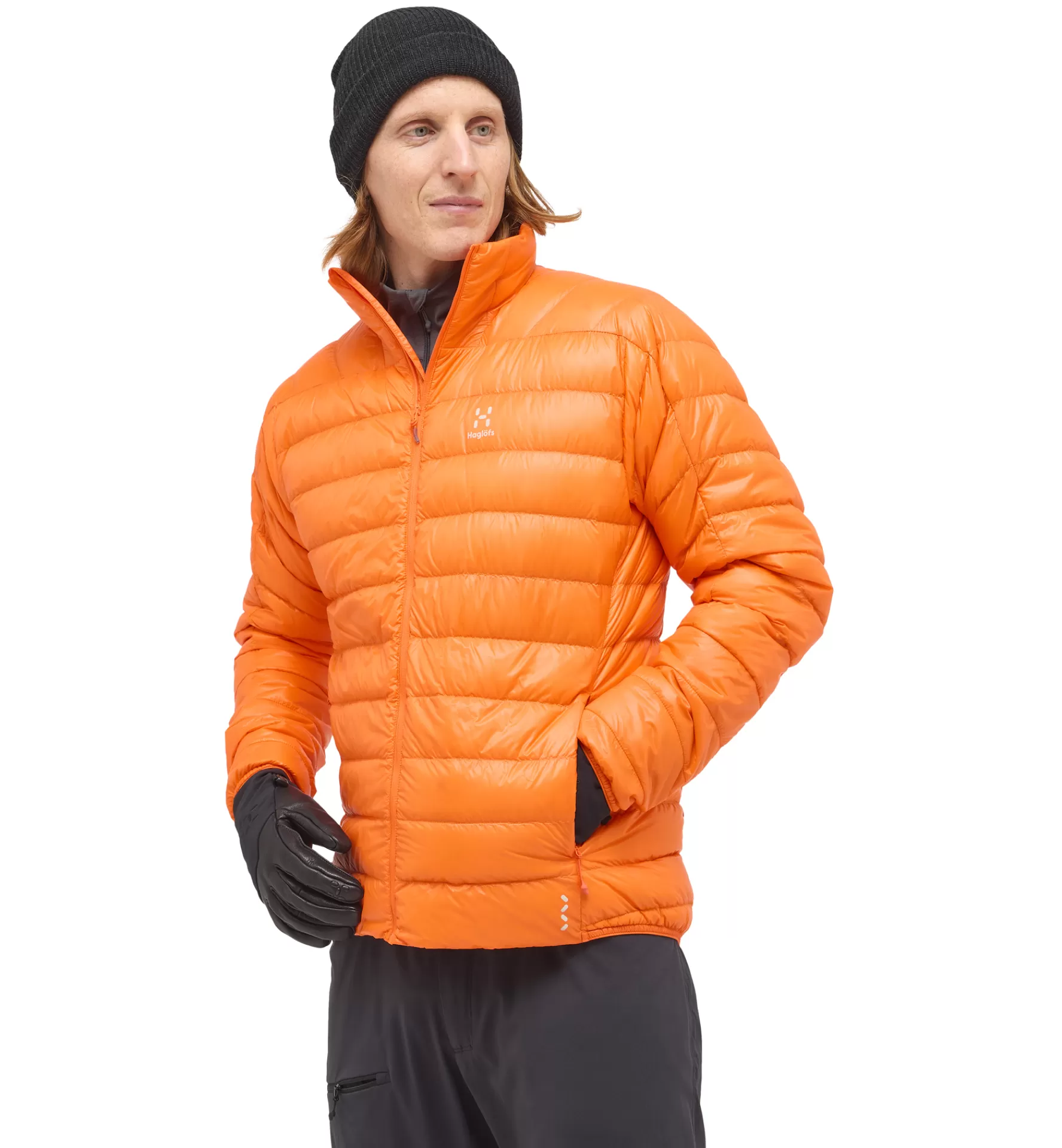 Best Haglöfs L.I.M Down Jacket Men Blaze Orange