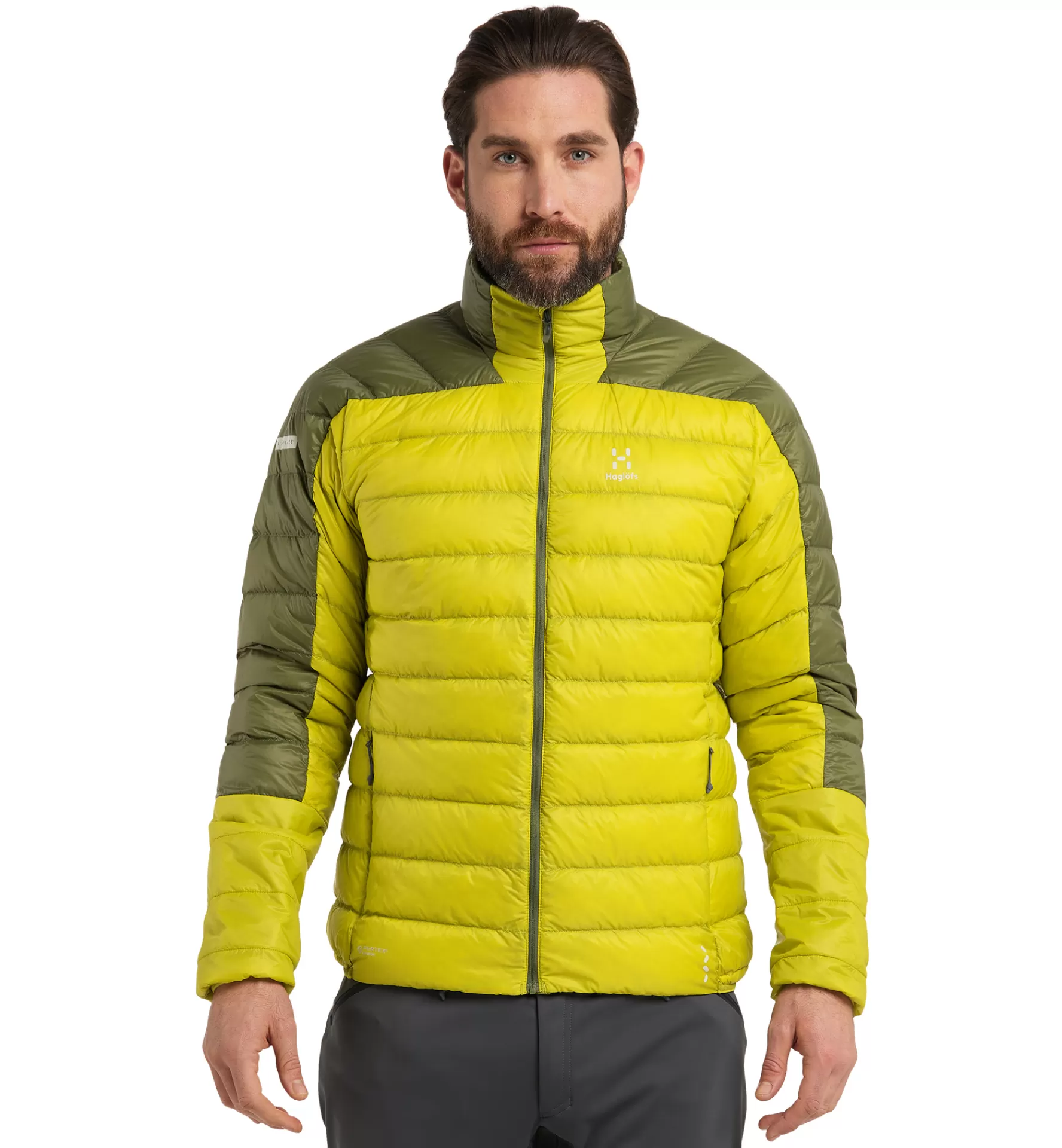 Hot Haglöfs L.I.M Down Jacket Men Aurora/Olive Green