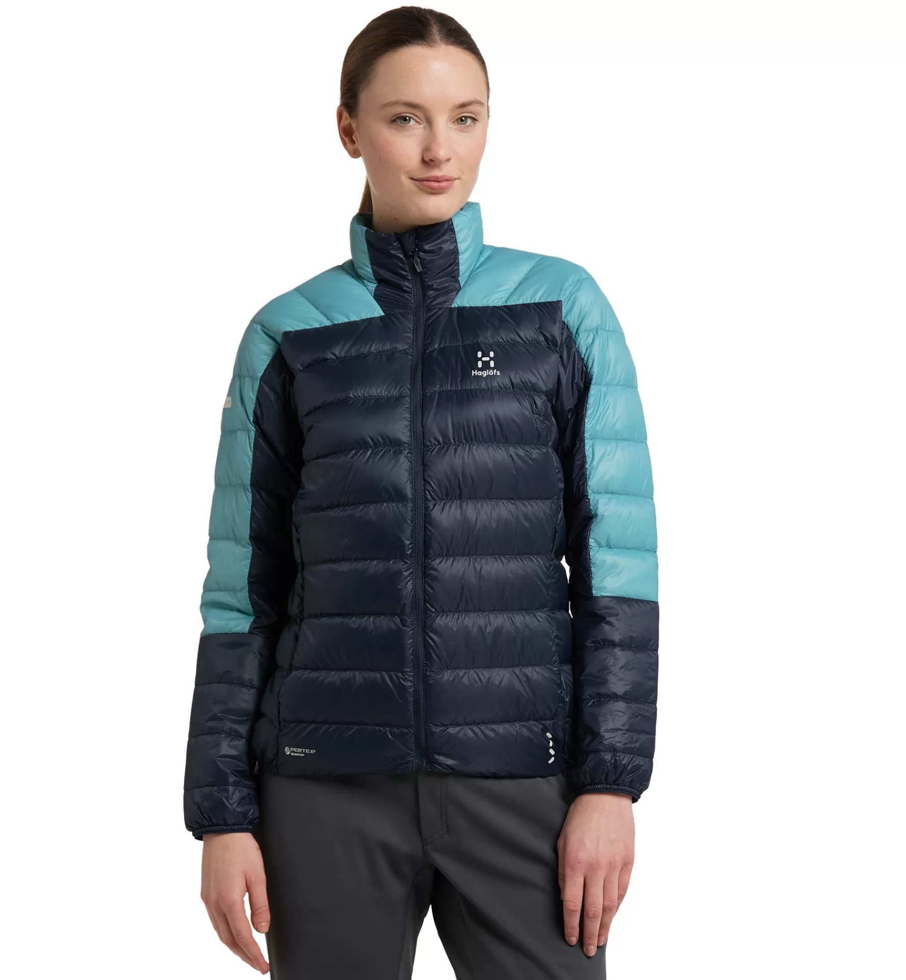 Cheap Haglöfs L.I.M Down Jacket Women Tarn blue/Frost blue