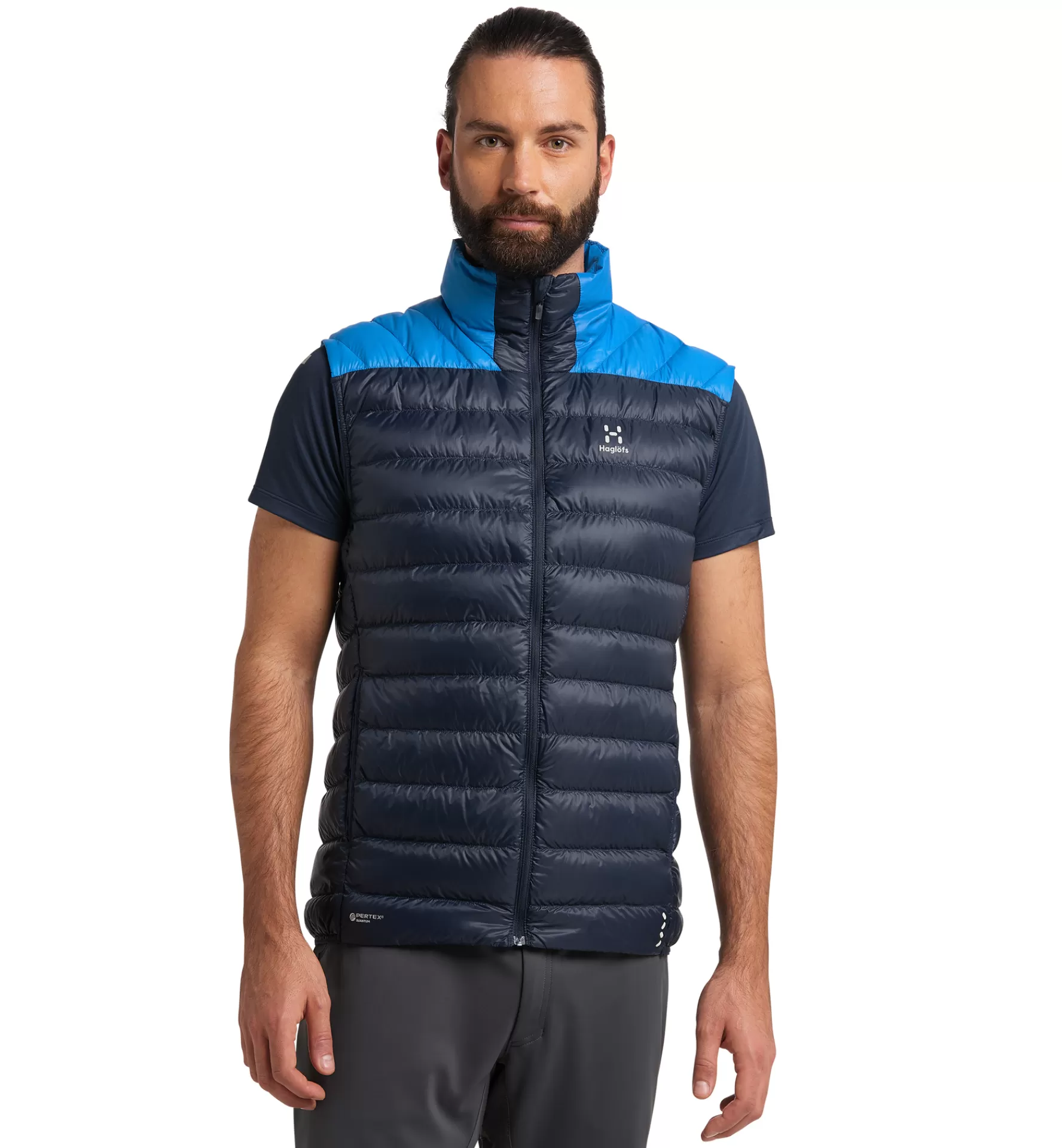 Shop Haglöfs L.I.M Down Vest Men Tarn blue/Nordic blue