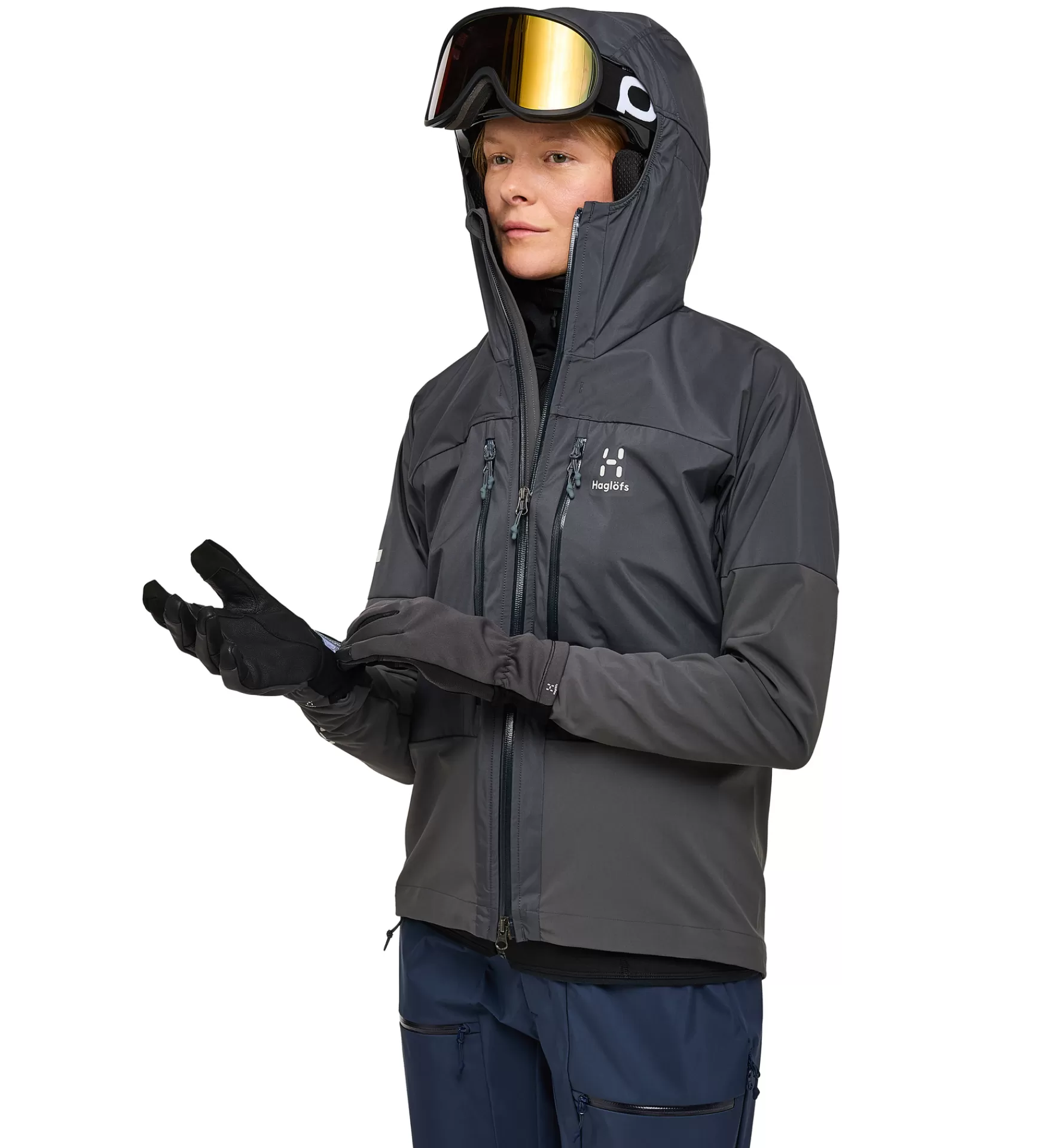 Cheap Haglöfs L.I.M Hybrid Touring Hood Women Magnetite