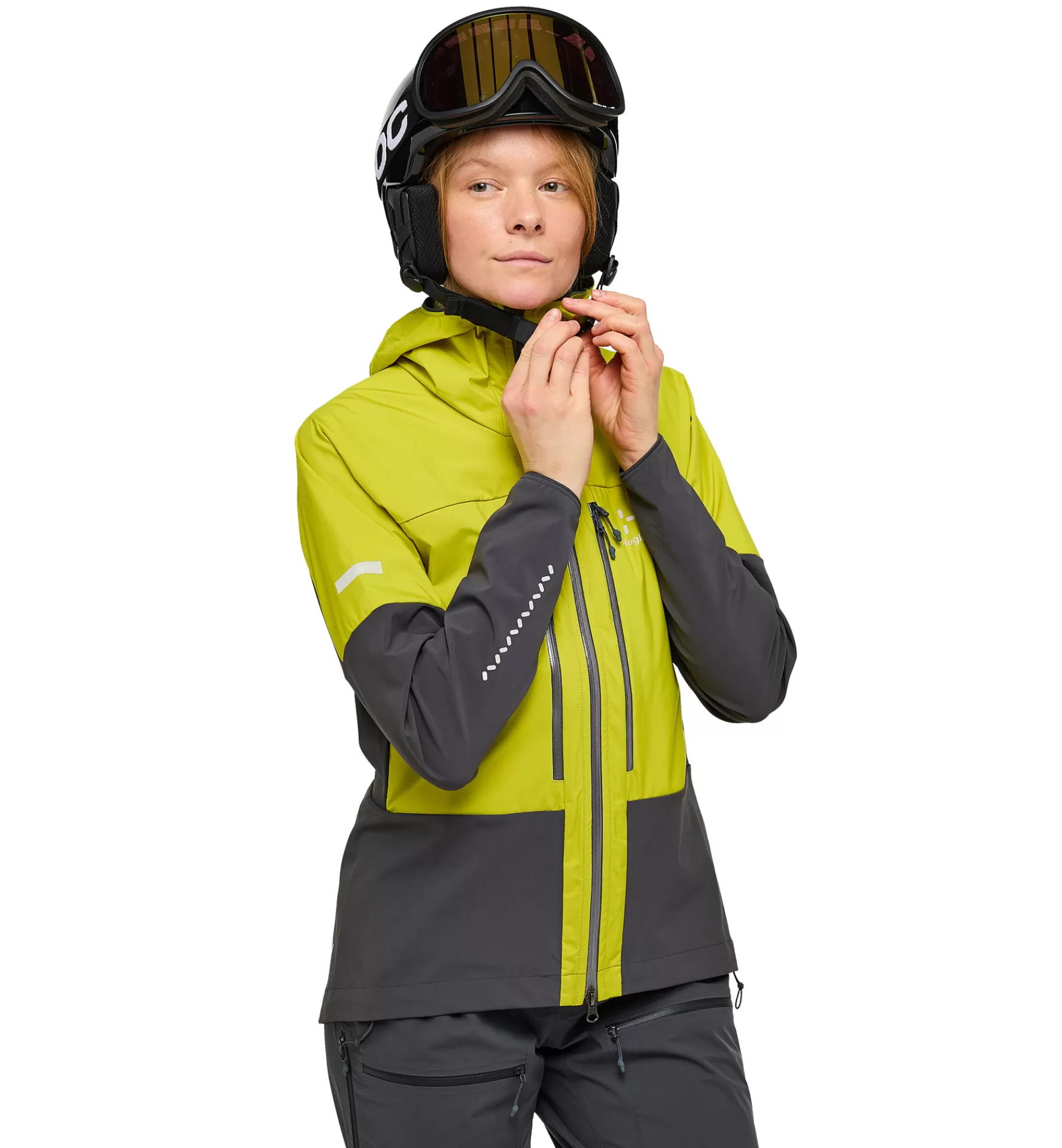 Hot Haglöfs L.I.M Hybrid Touring Hood Women Aurora/Magnetite