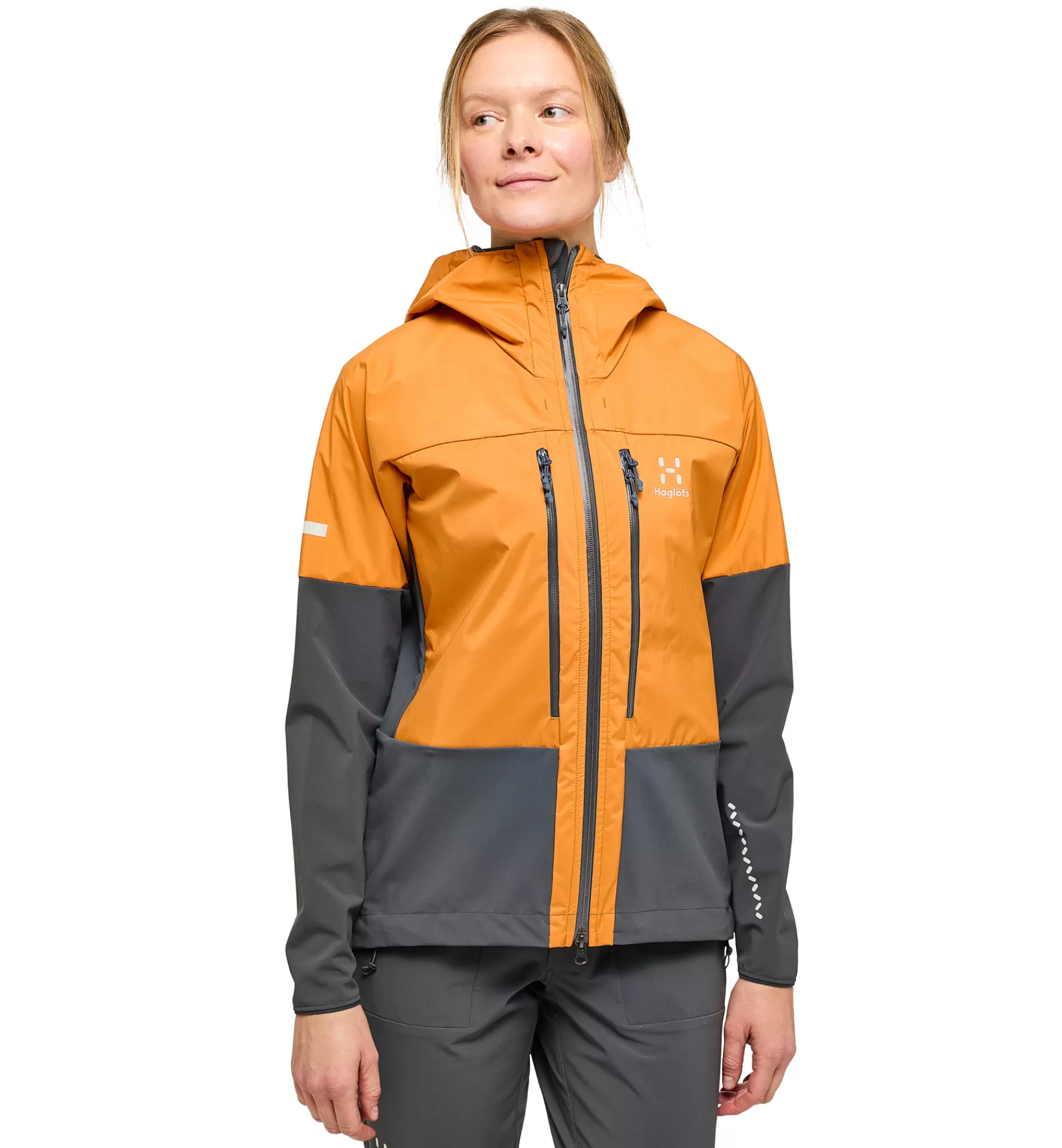 Fashion Haglöfs L.I.M Hybrid Touring Hood Women Desert Yellow/Magnetite