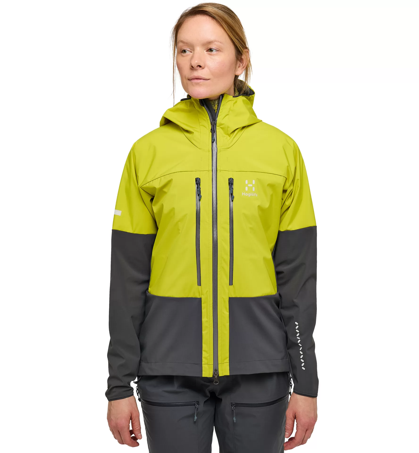 Hot Haglöfs L.I.M Hybrid Touring Hood Women Aurora/Magnetite