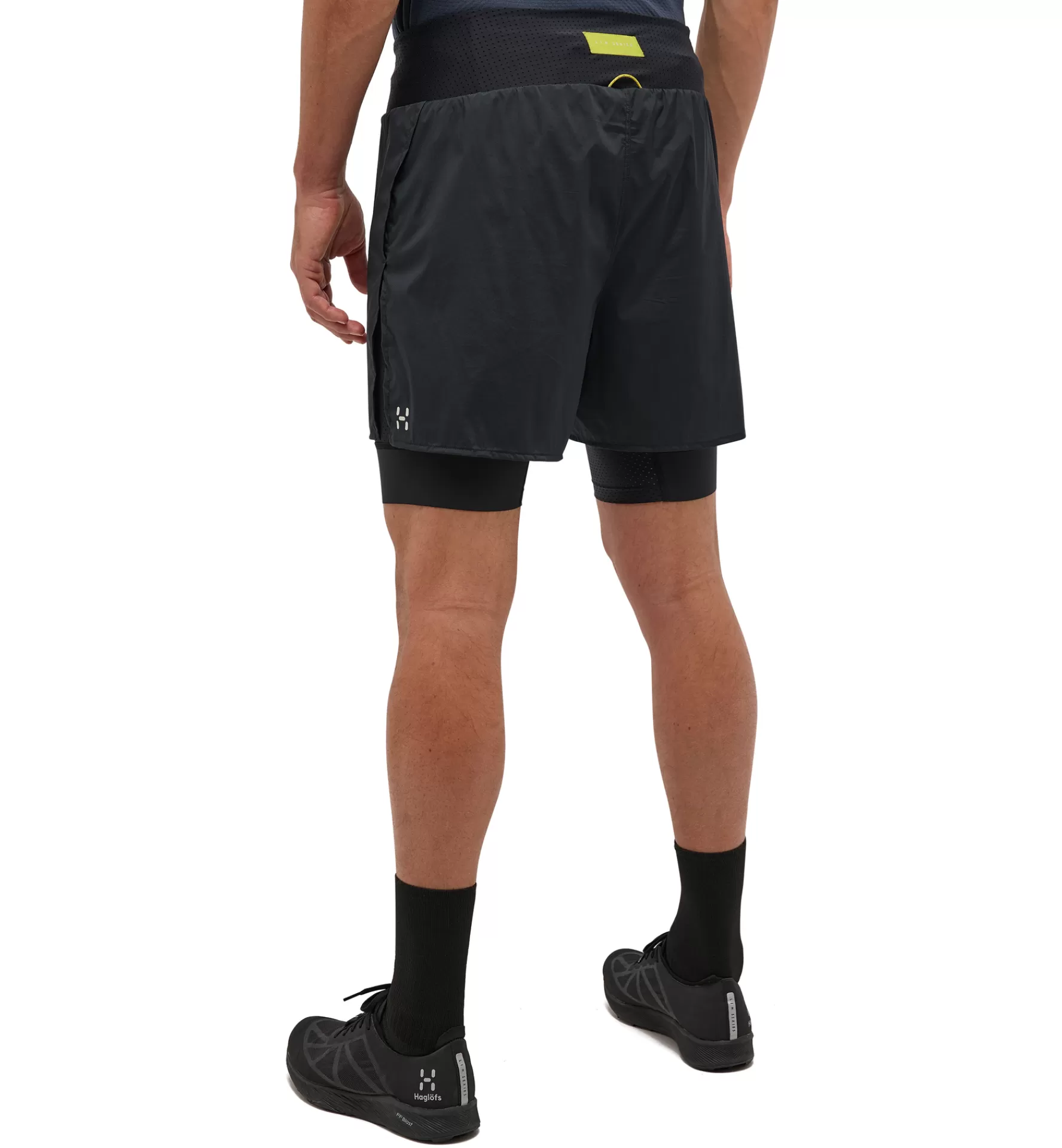 Shop Haglöfs L.I.M Intense Trail 2-in-1 Shorts Men True Black