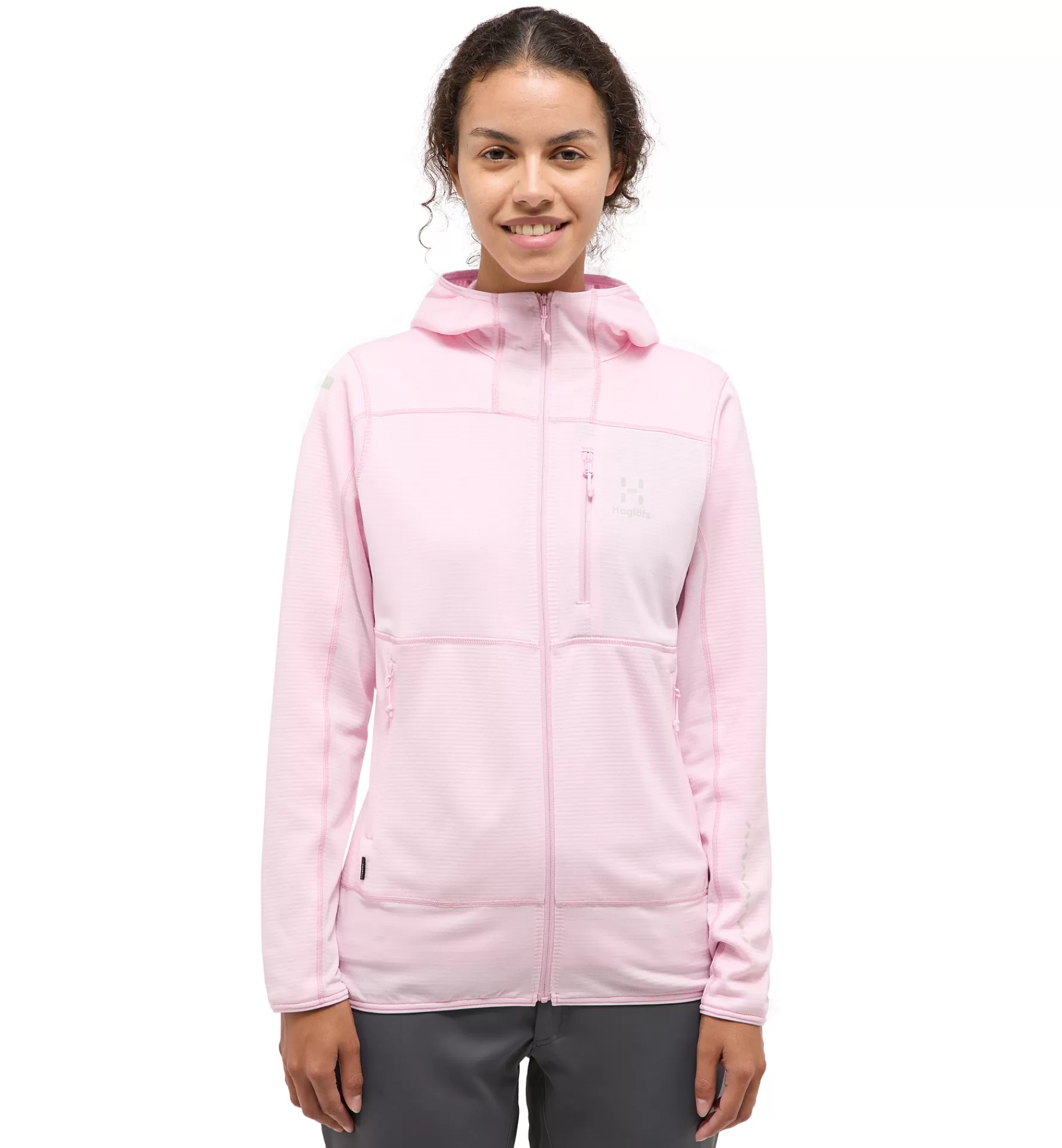 Shop Haglöfs L.I.M Mid Fast Hood Women Fresh Pink