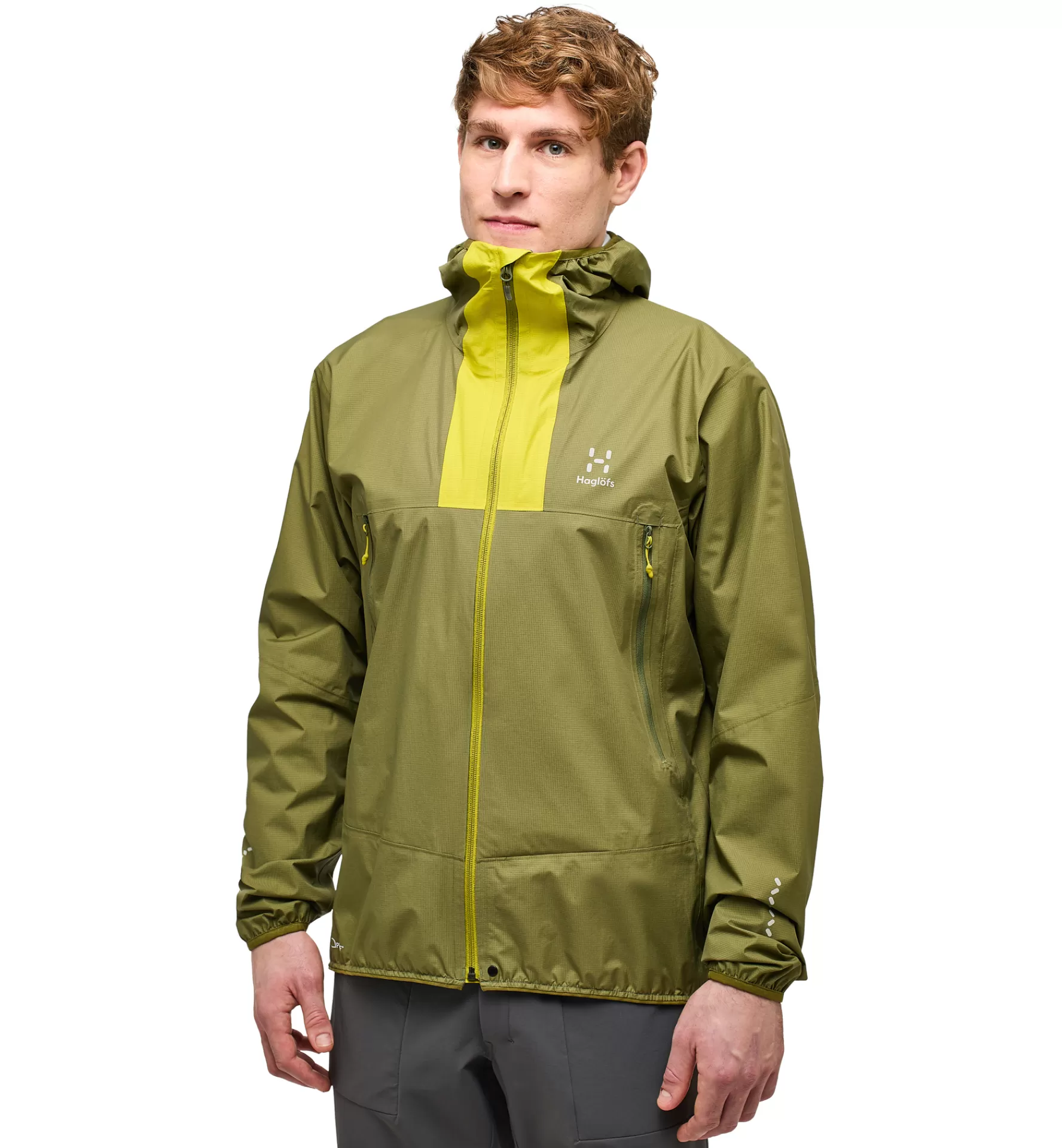 Online Haglöfs L.I.M Proof Jacket Men Olive Green/Aurora