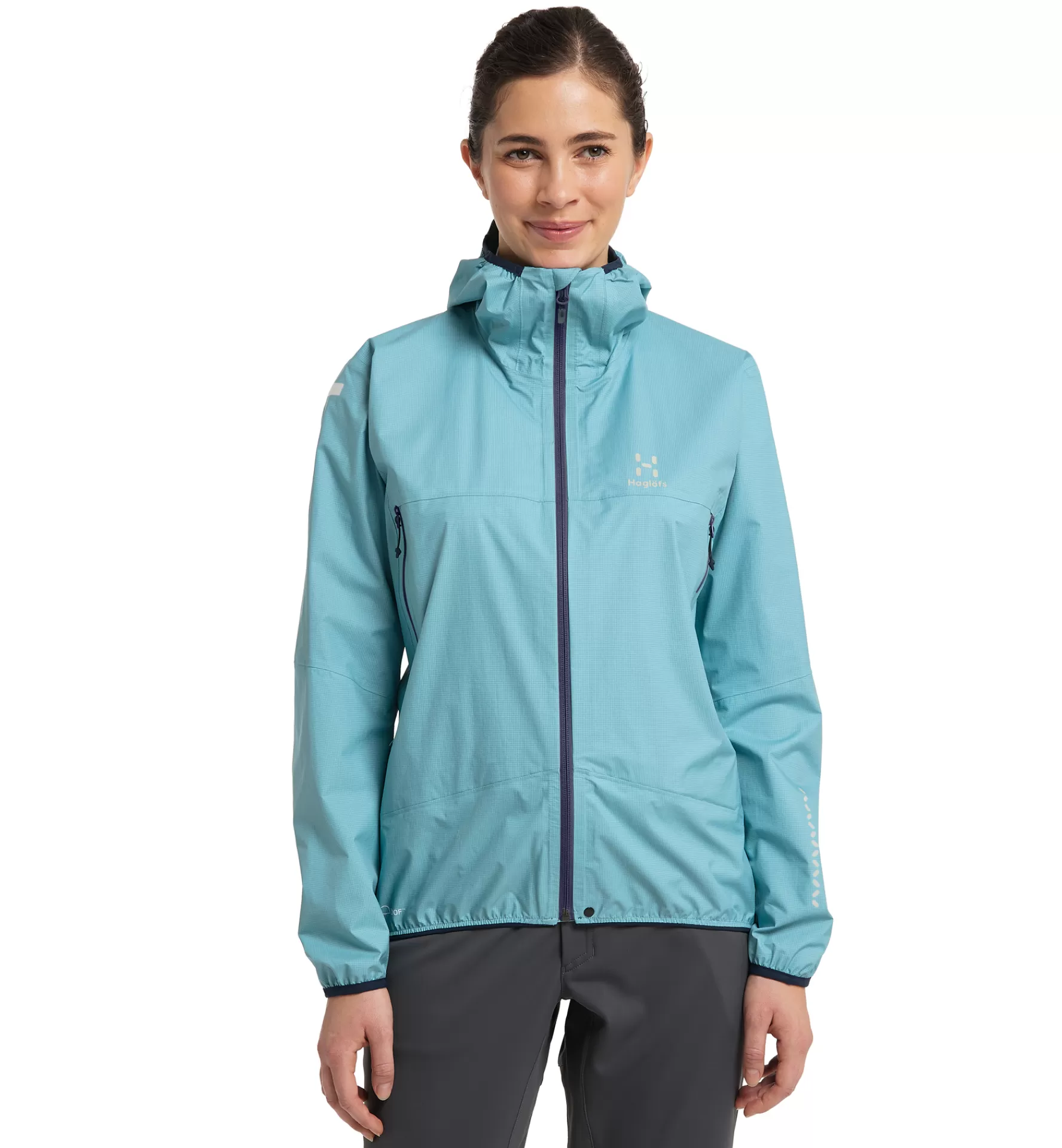 Clearance Haglöfs L.I.M Proof Jacket Women Frost Blue