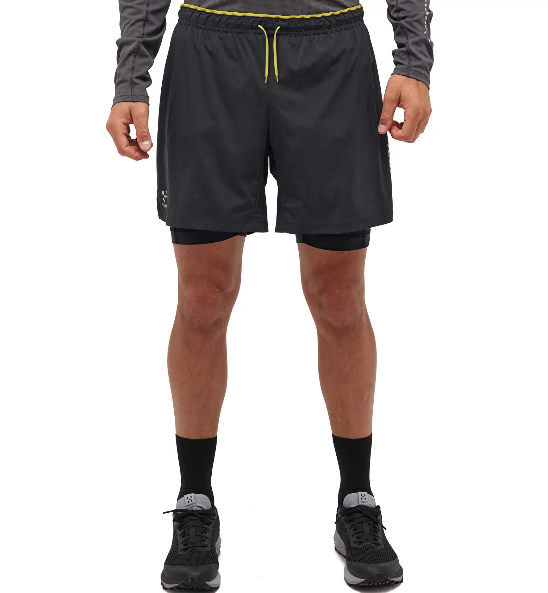 Best Haglöfs L.I.M Tempo Trail 2-in-1 Shorts Men True Black