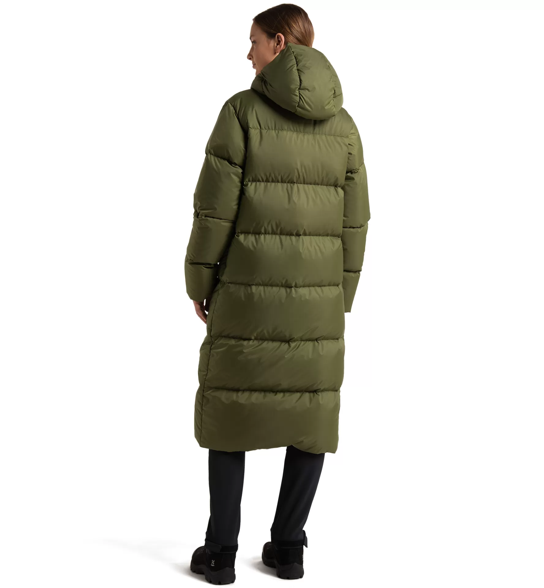 Hot Haglöfs Long Down Parka Women Olive Green