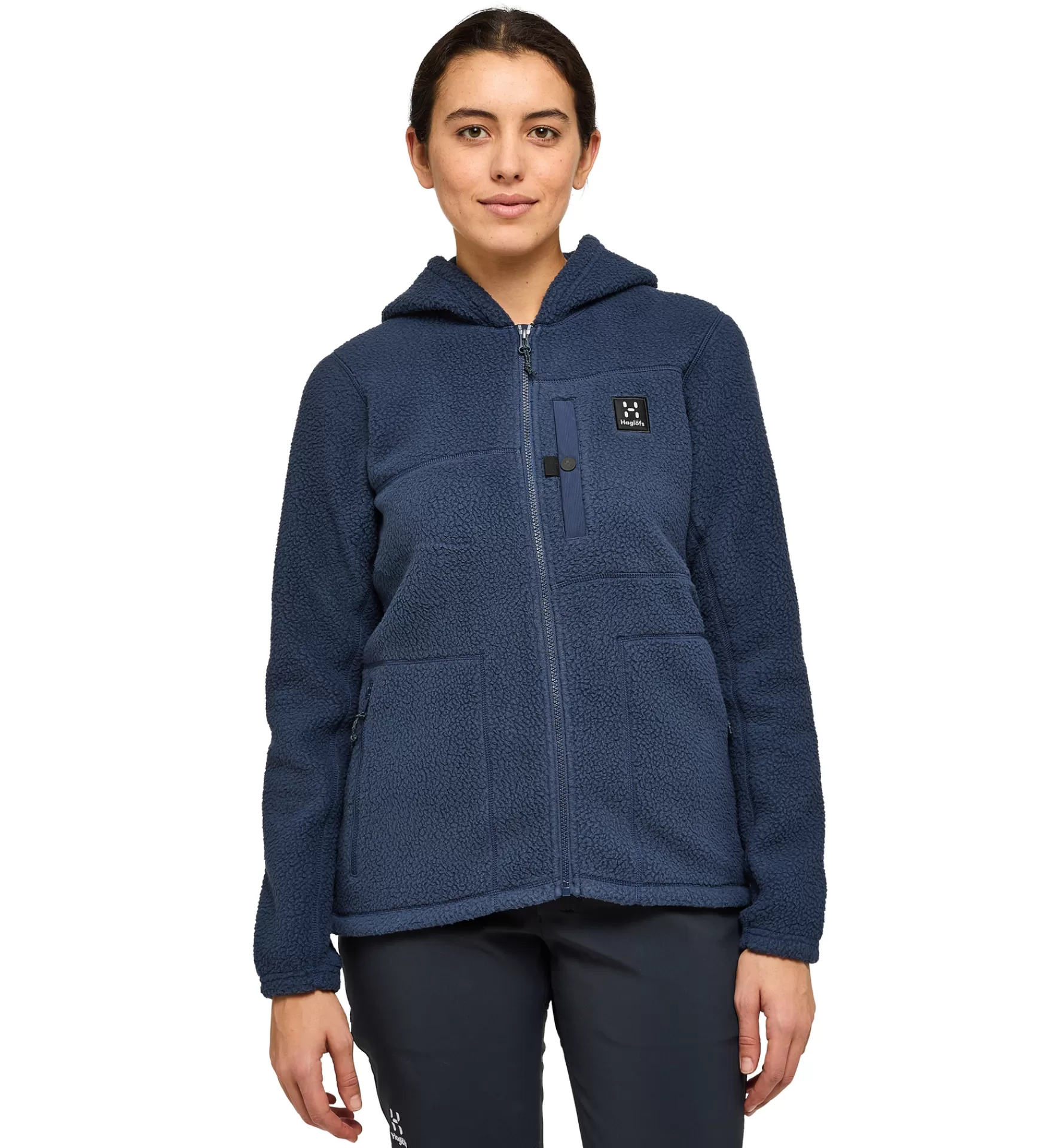 Best Haglöfs Malung Pile Hood Women Tarn Blue