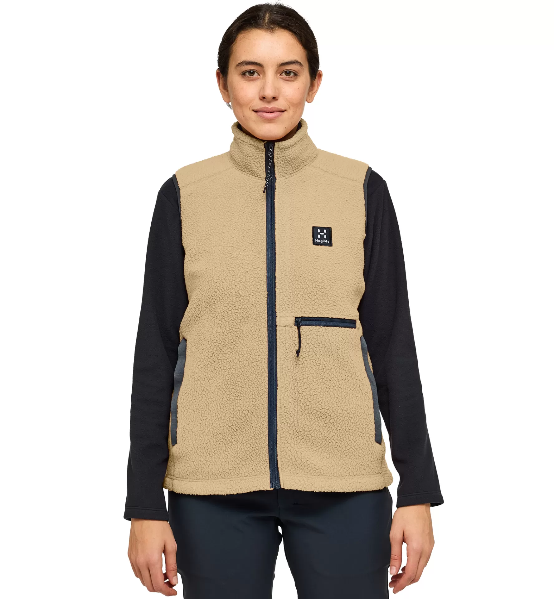 Best Sale Haglöfs Malung Pile Vest Women Sand