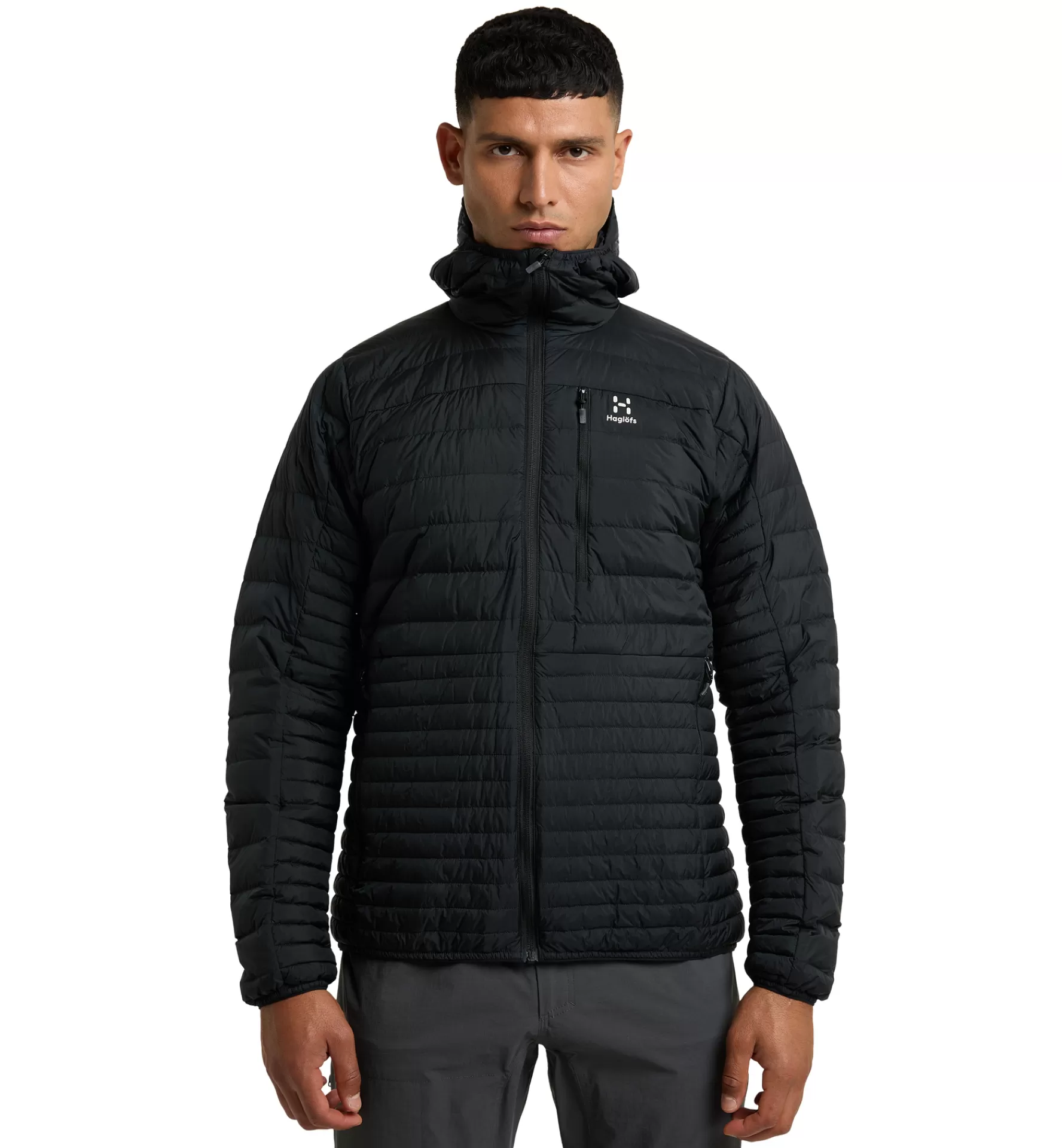 Clearance Haglöfs Micro Nordic Down Hood Men True Black