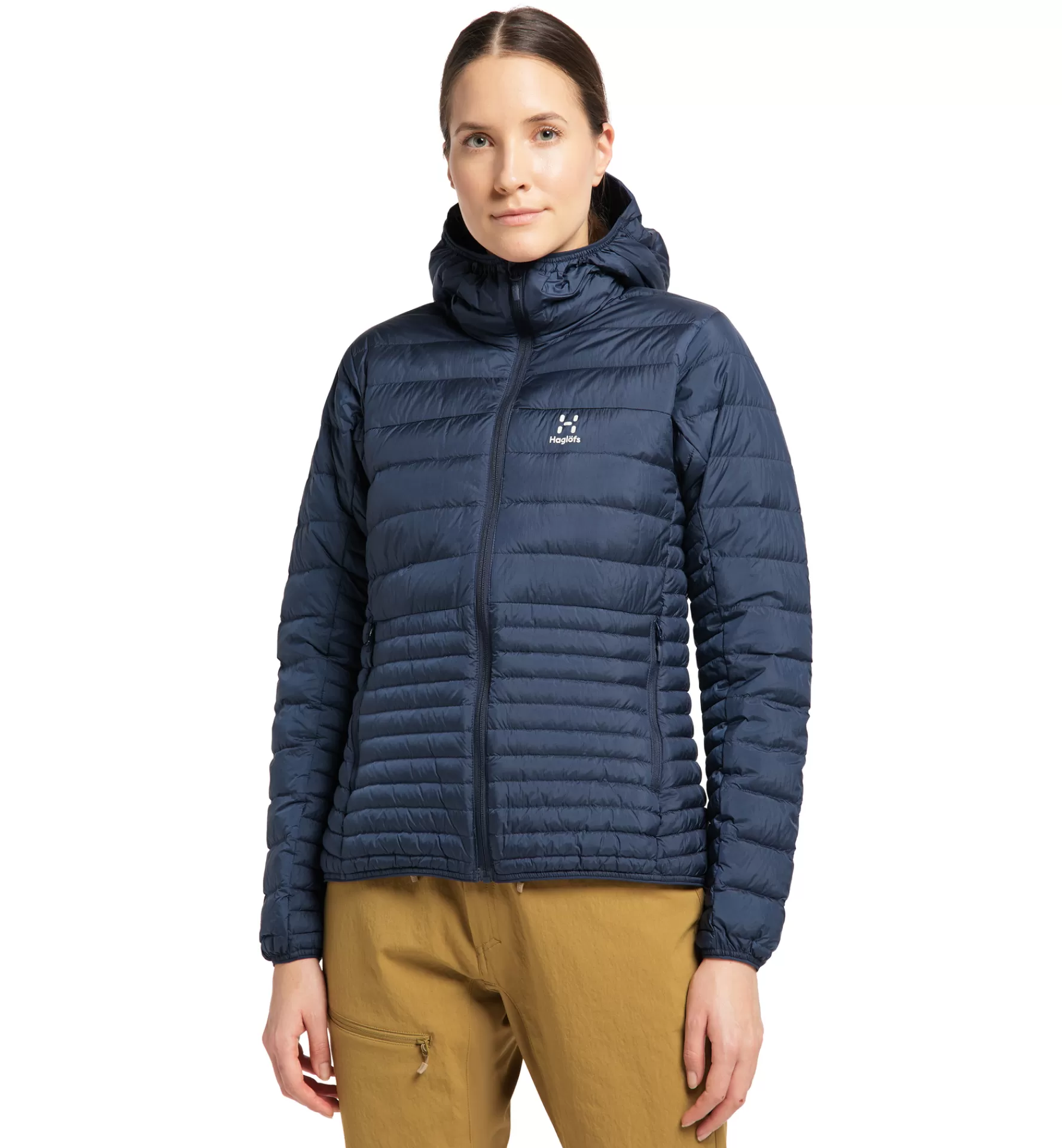 Shop Haglöfs Micro Nordic Down Hood Women Tarn Blue