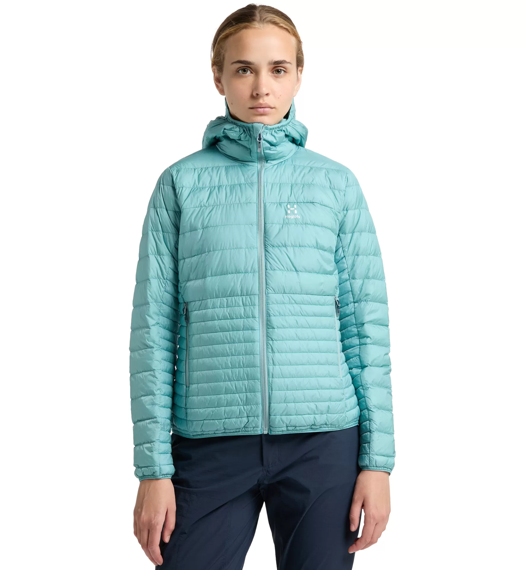 Hot Haglöfs Micro Nordic Down Hood Women Frost Blue