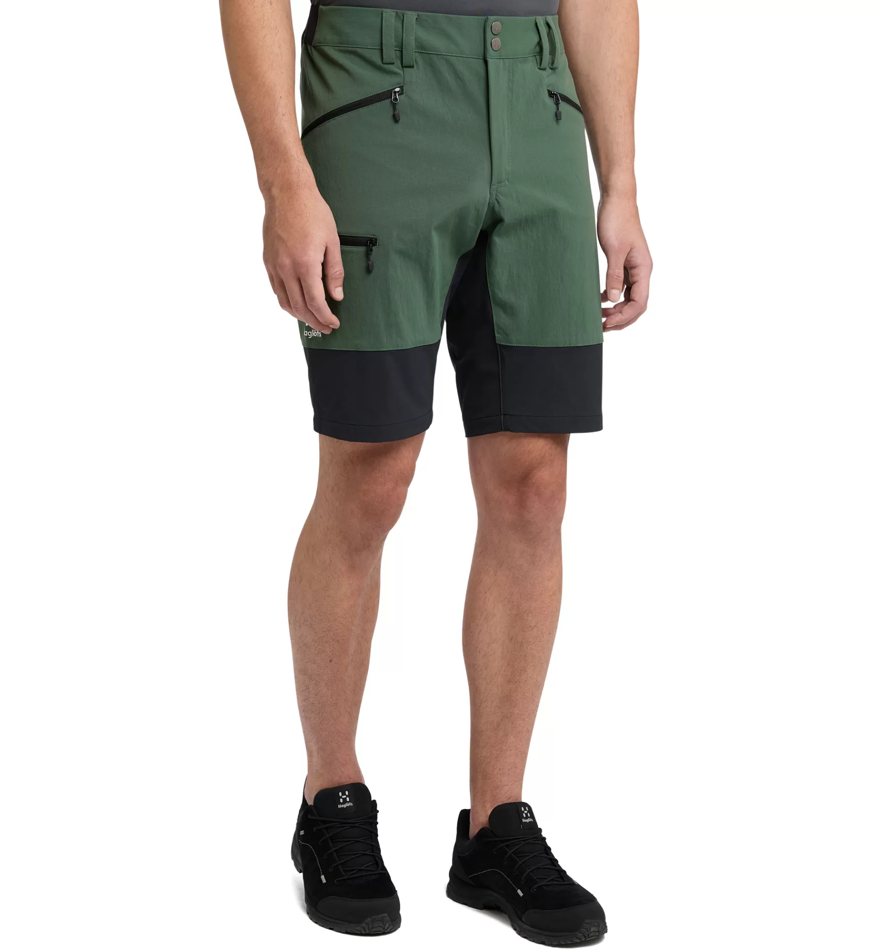 Hot Haglöfs Mid Slim Shorts Men Fjell green/True black