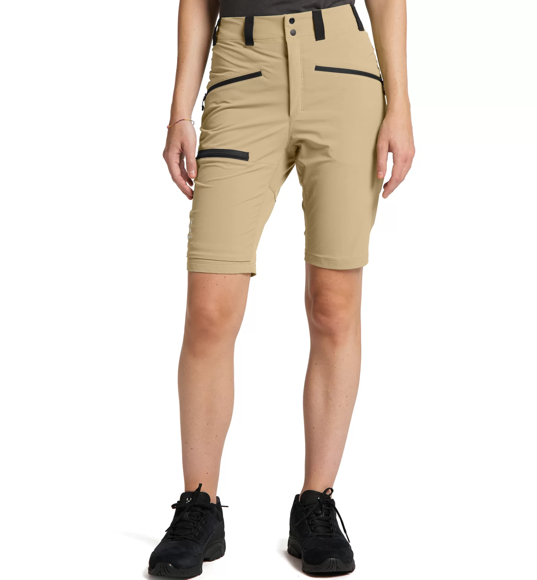 Discount Haglöfs Mid Slim Shorts Women Sand/Magnetite