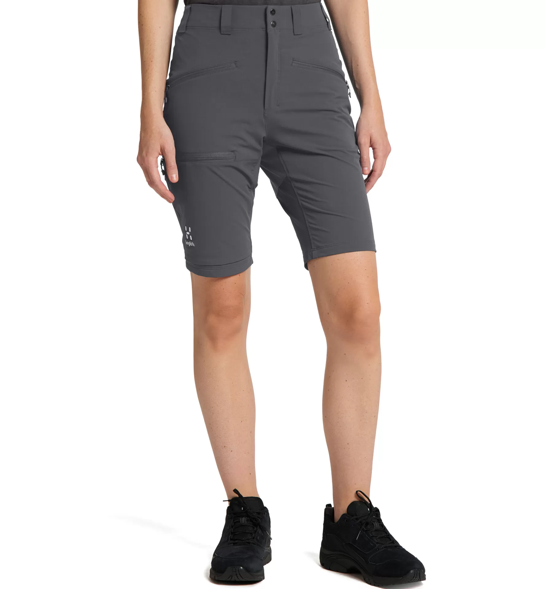 Shop Haglöfs Mid Slim Shorts Women Magnetite