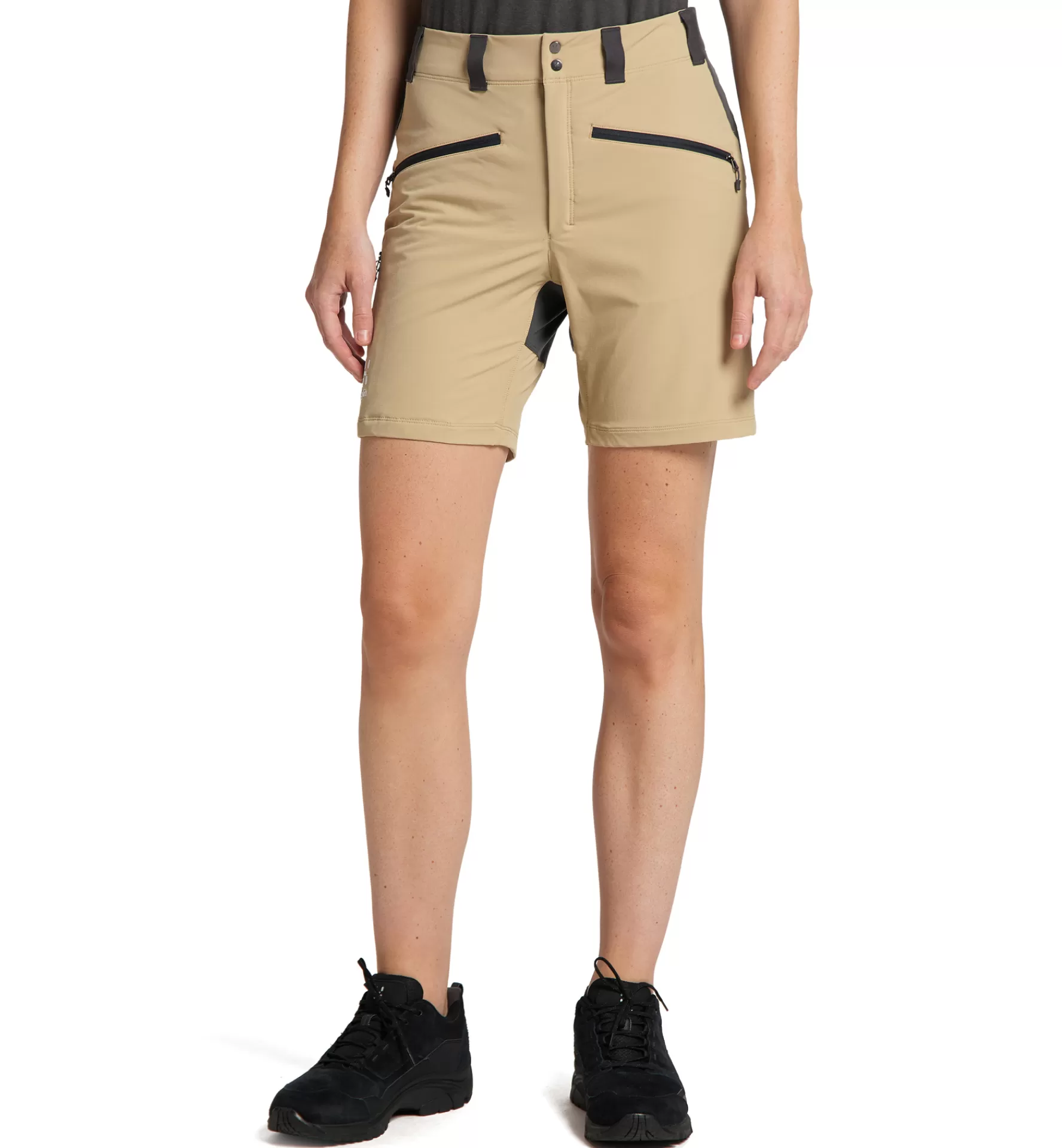 Cheap Haglöfs Mid Standard Shorts Women Sand/Magnetite