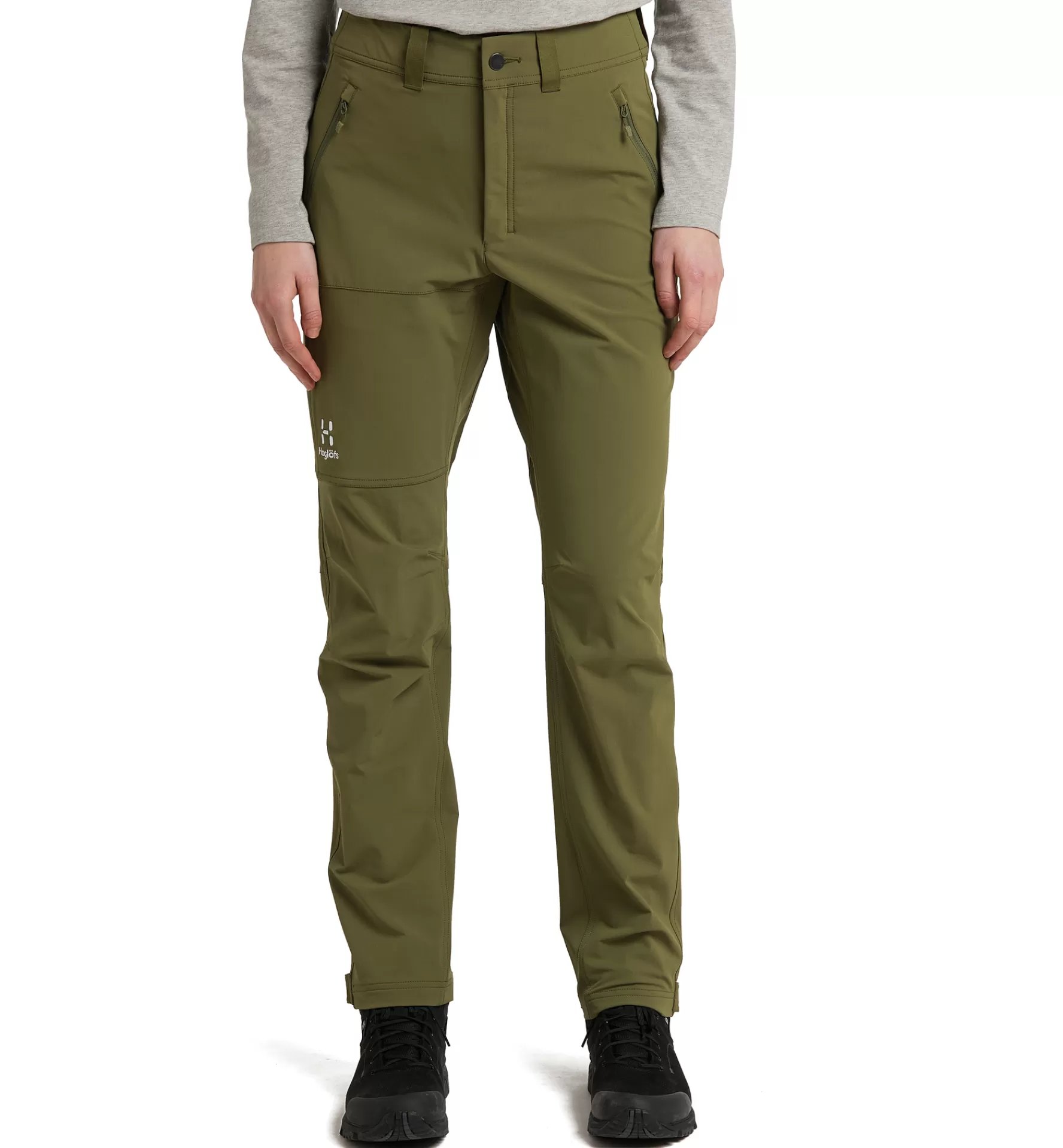 Online Haglöfs Morän Softshell Standard Pant Women Olive Green