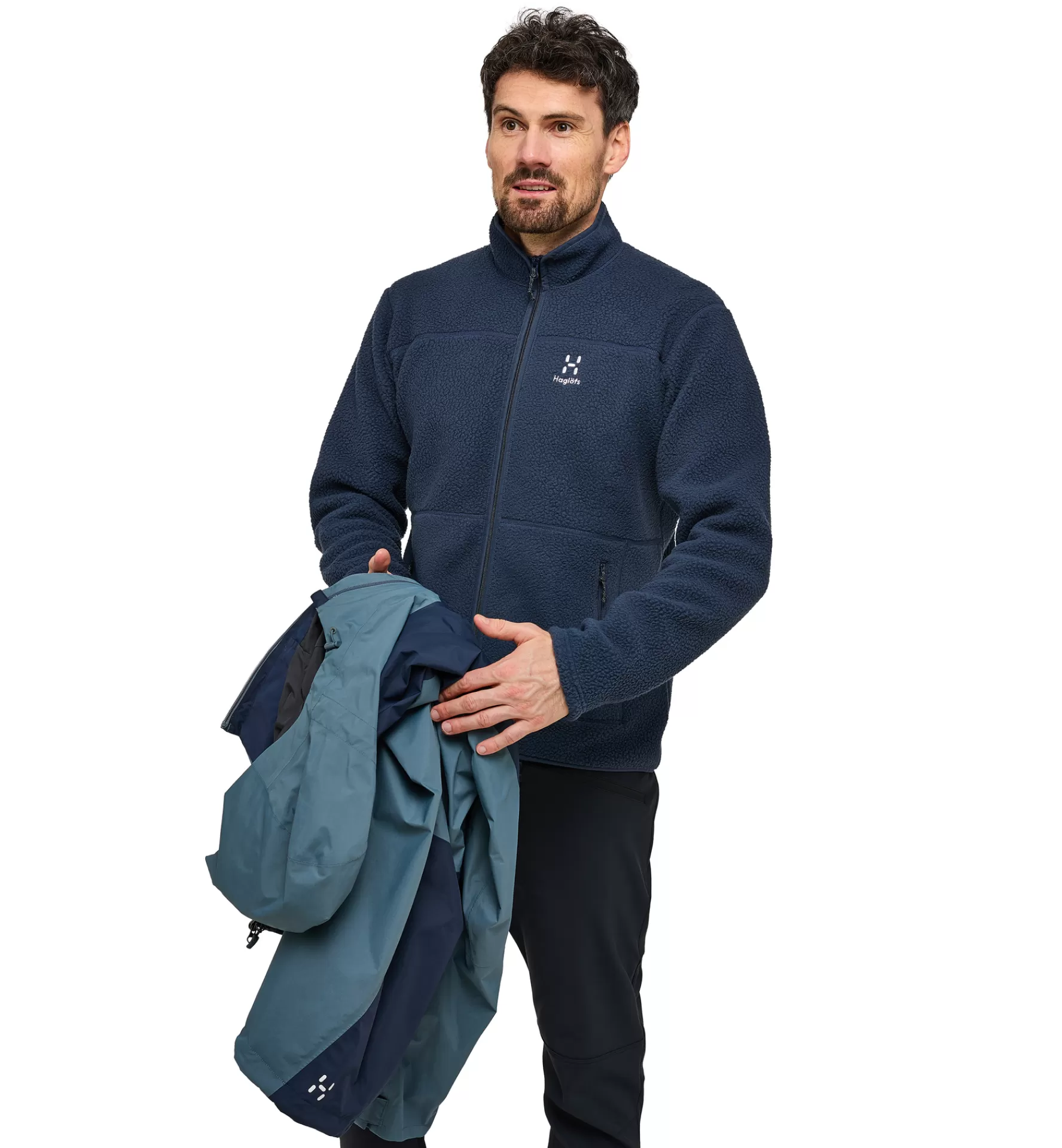 Clearance Haglöfs Mossa Pile Jacket Men Tarn Blue