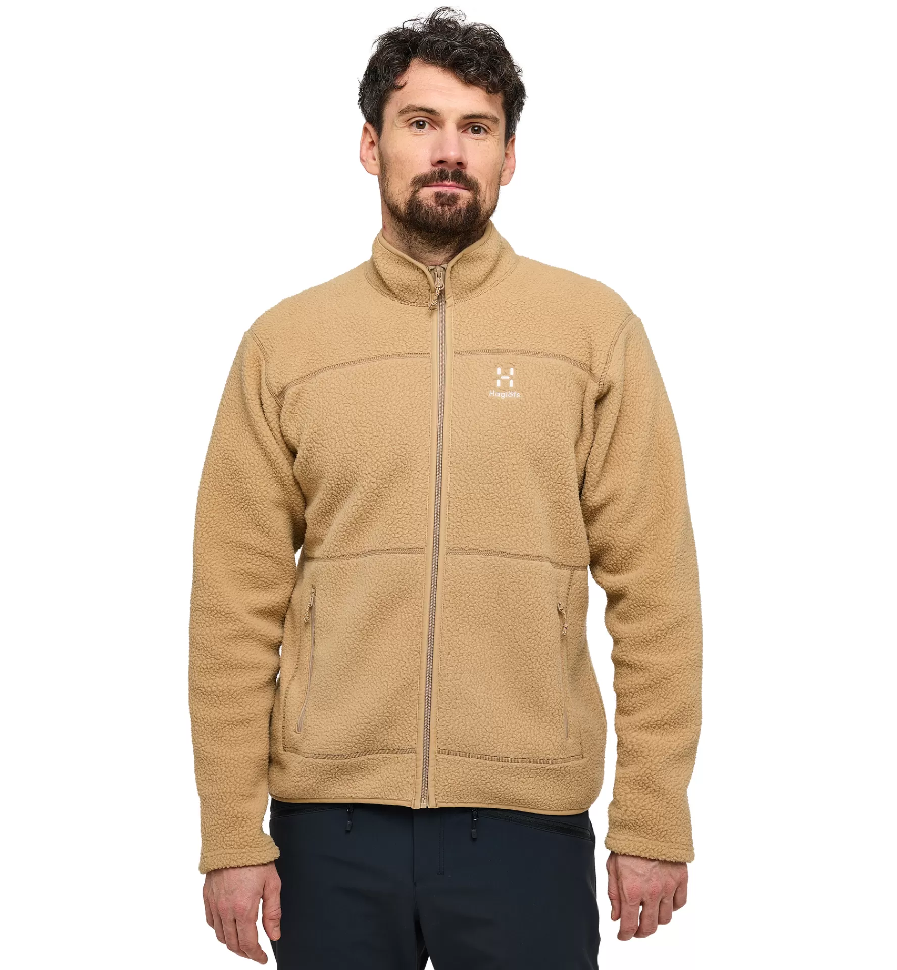 Cheap Haglöfs Mossa Pile Jacket Men Sand