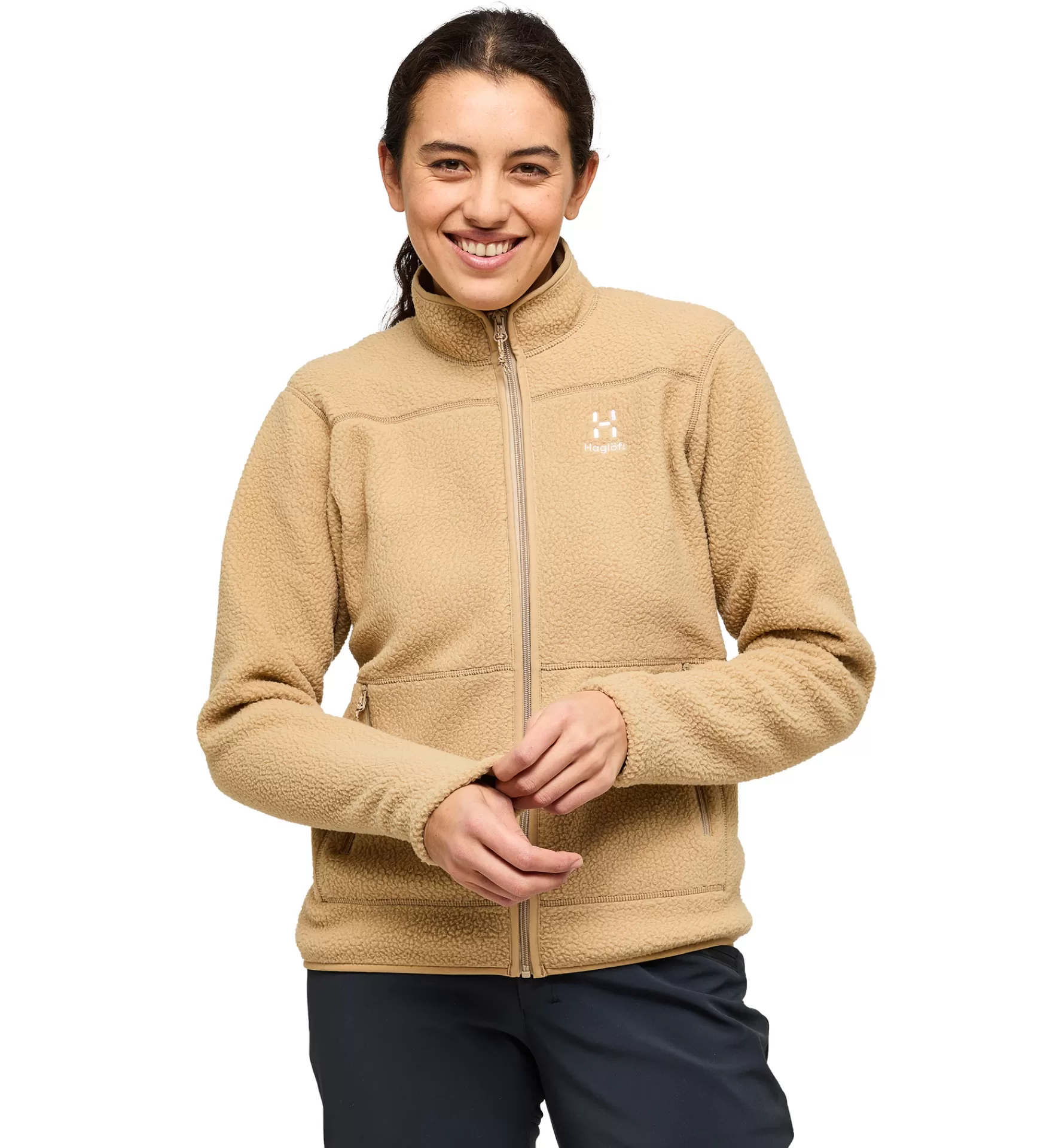 New Haglöfs Mossa Pile Jacket Women Sand